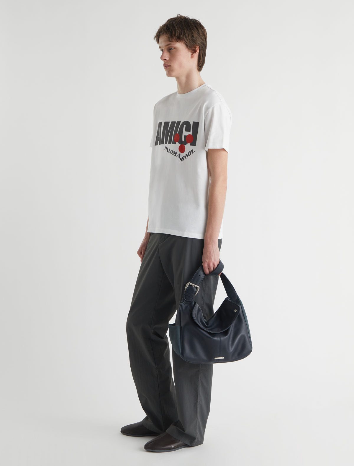 Amicci i men short sleeved tshirt front print