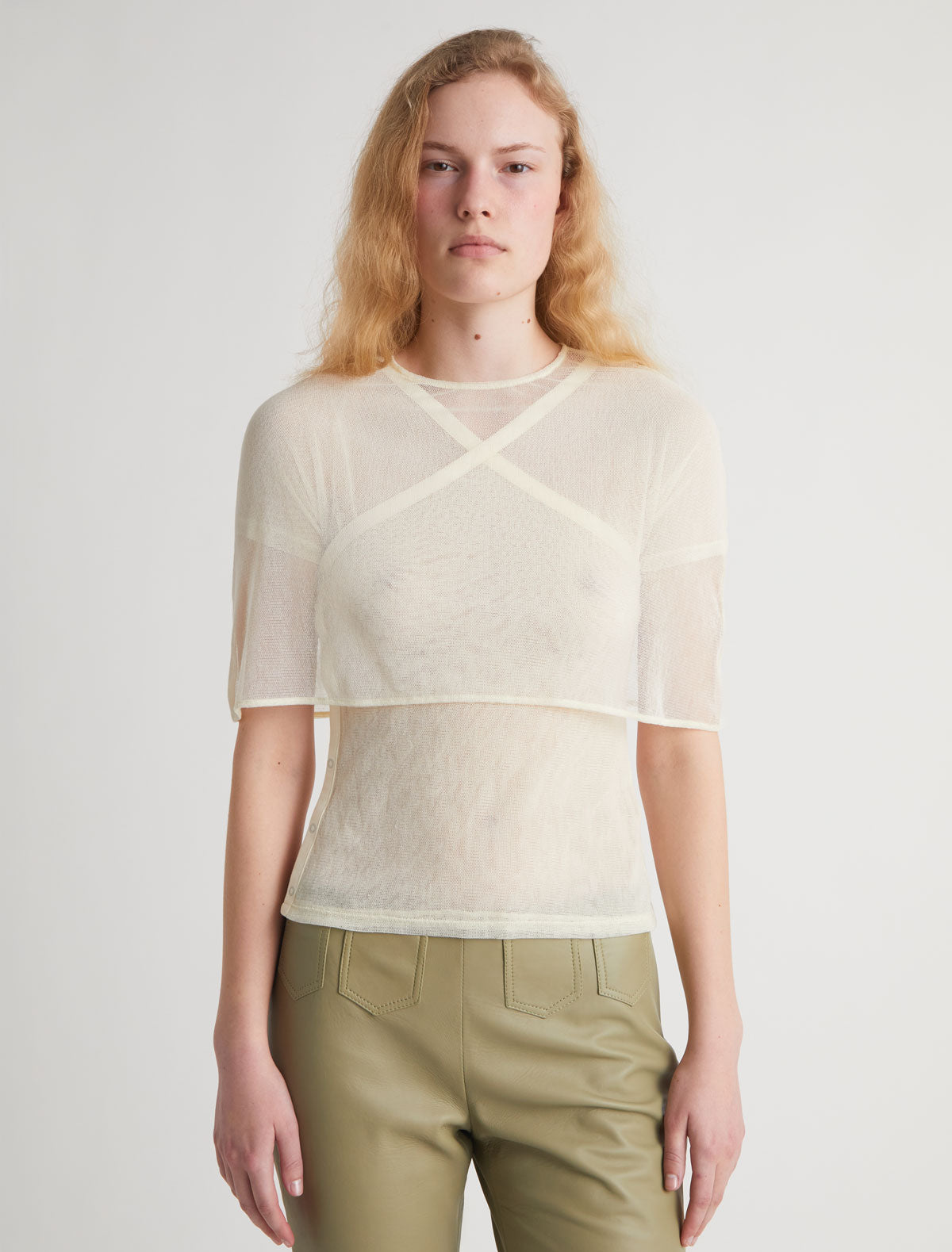 Boldo tulle cape cotton offwhite
