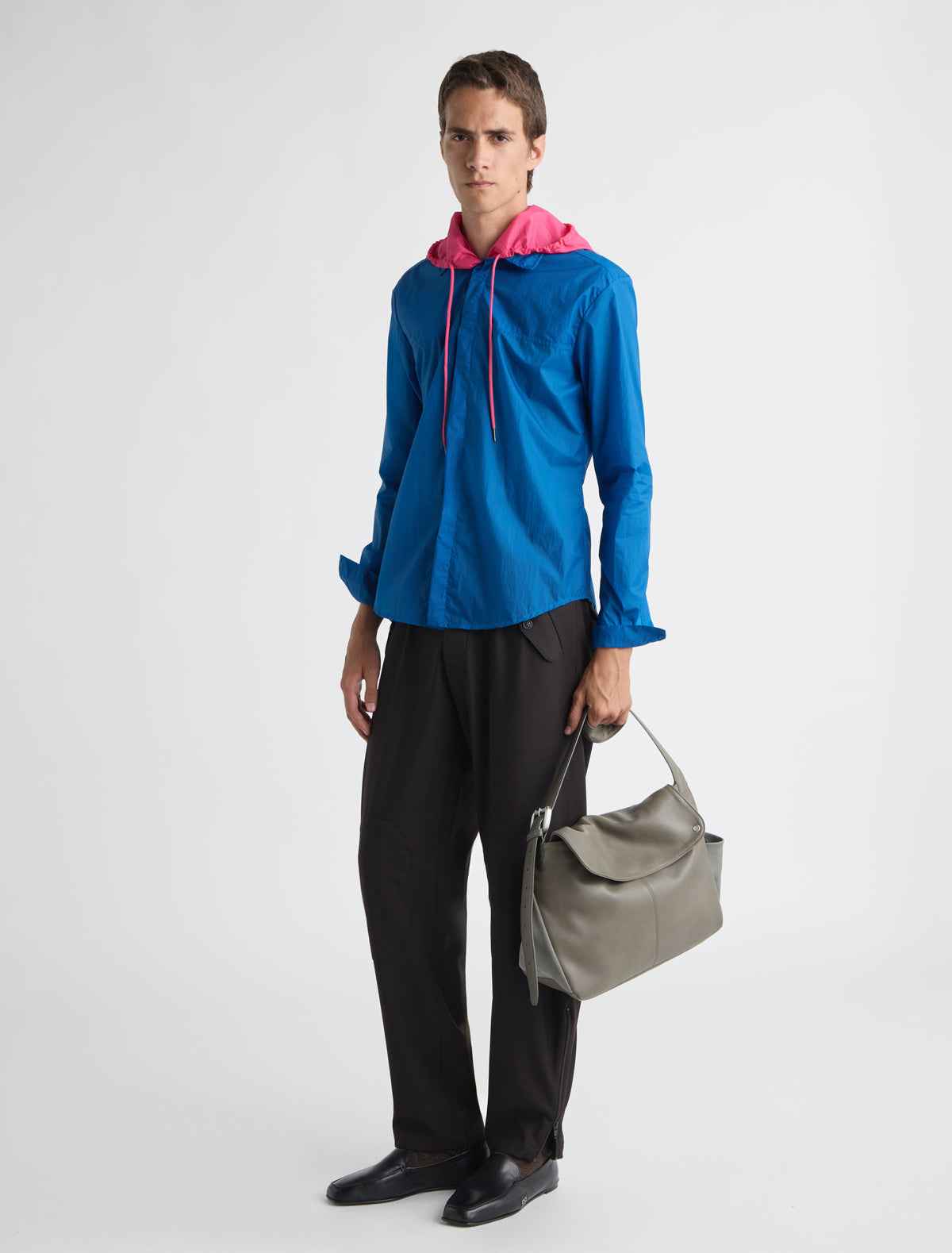 Meltuit b nylon shirt blue