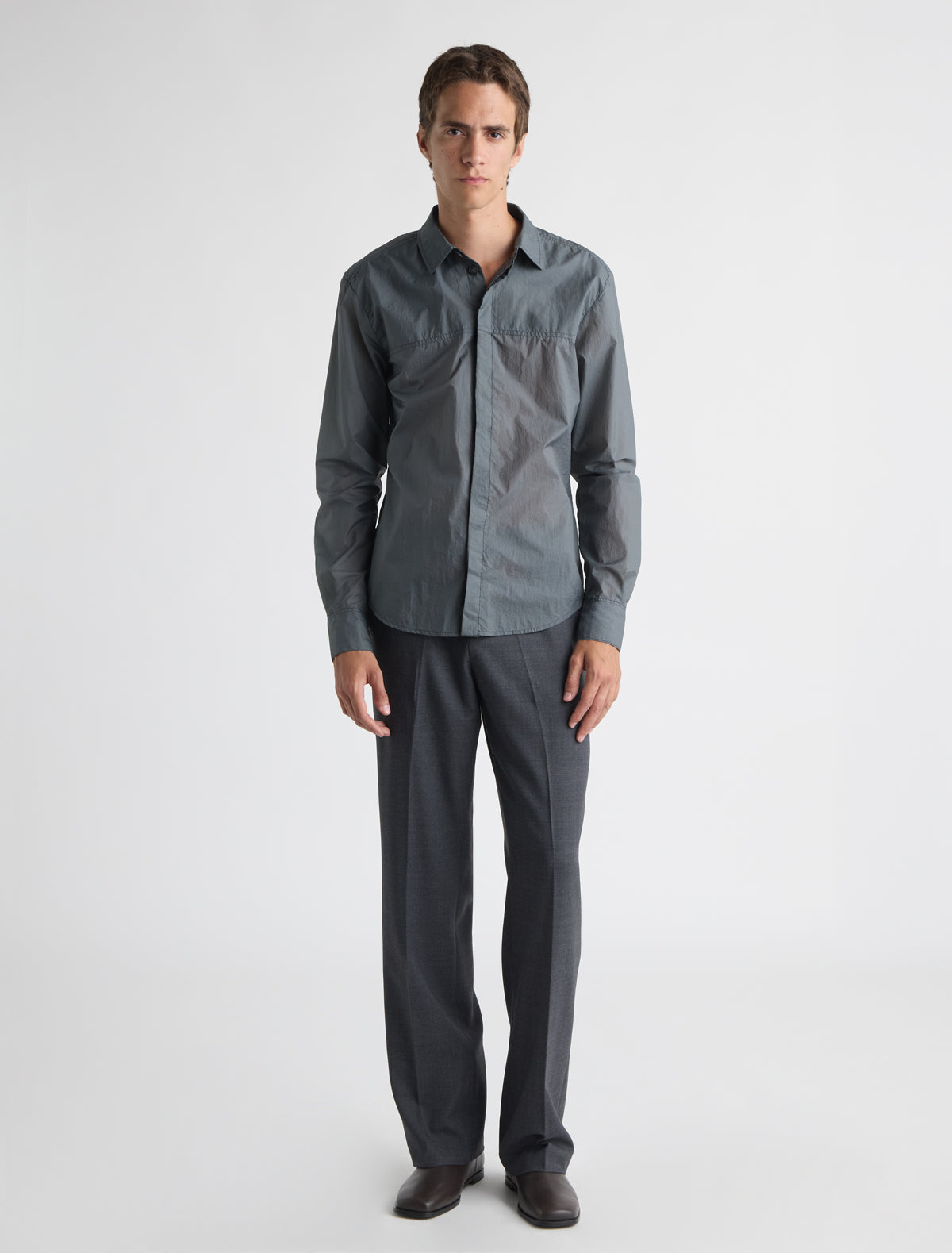 Meltuit b nylon shirt grey