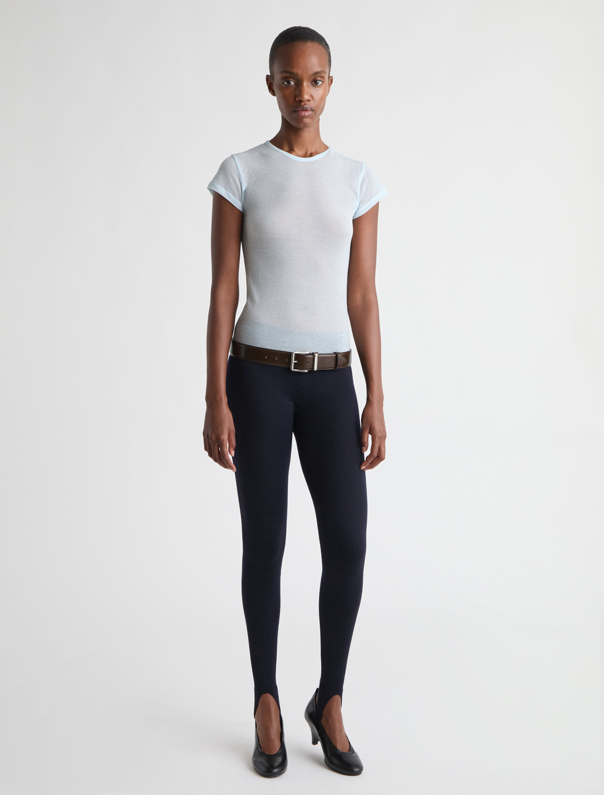 Juana belt custom plaque belt loop darkgrey