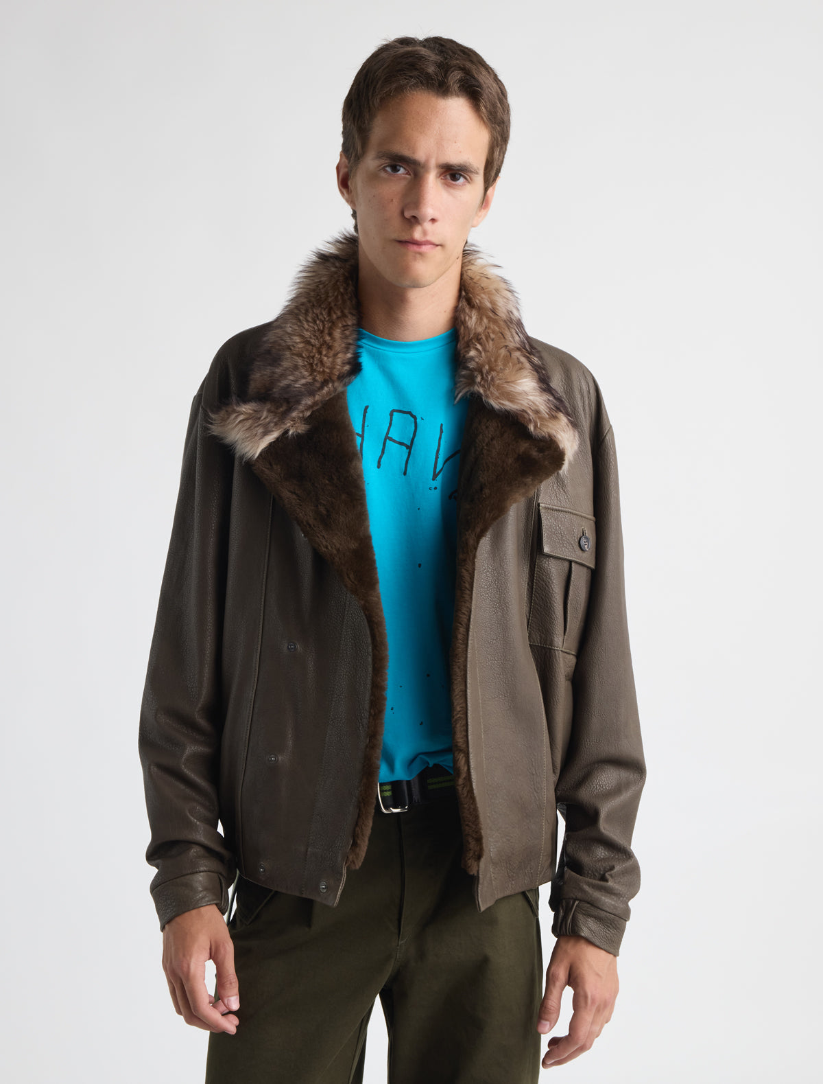 Alejandra b leather jacket different types fur