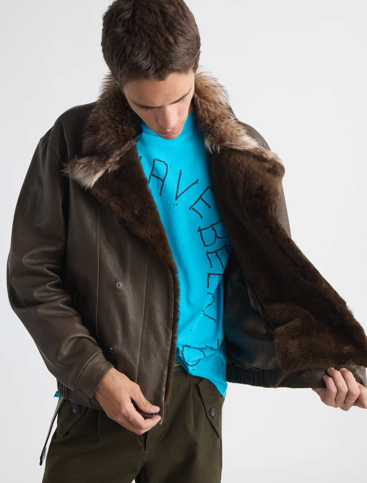 Alejandra b leather jacket different types fur