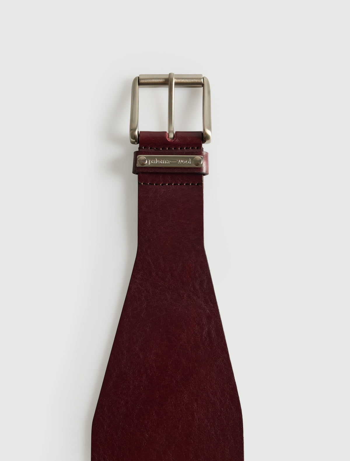 Alma waist belt custom metal plaque wine