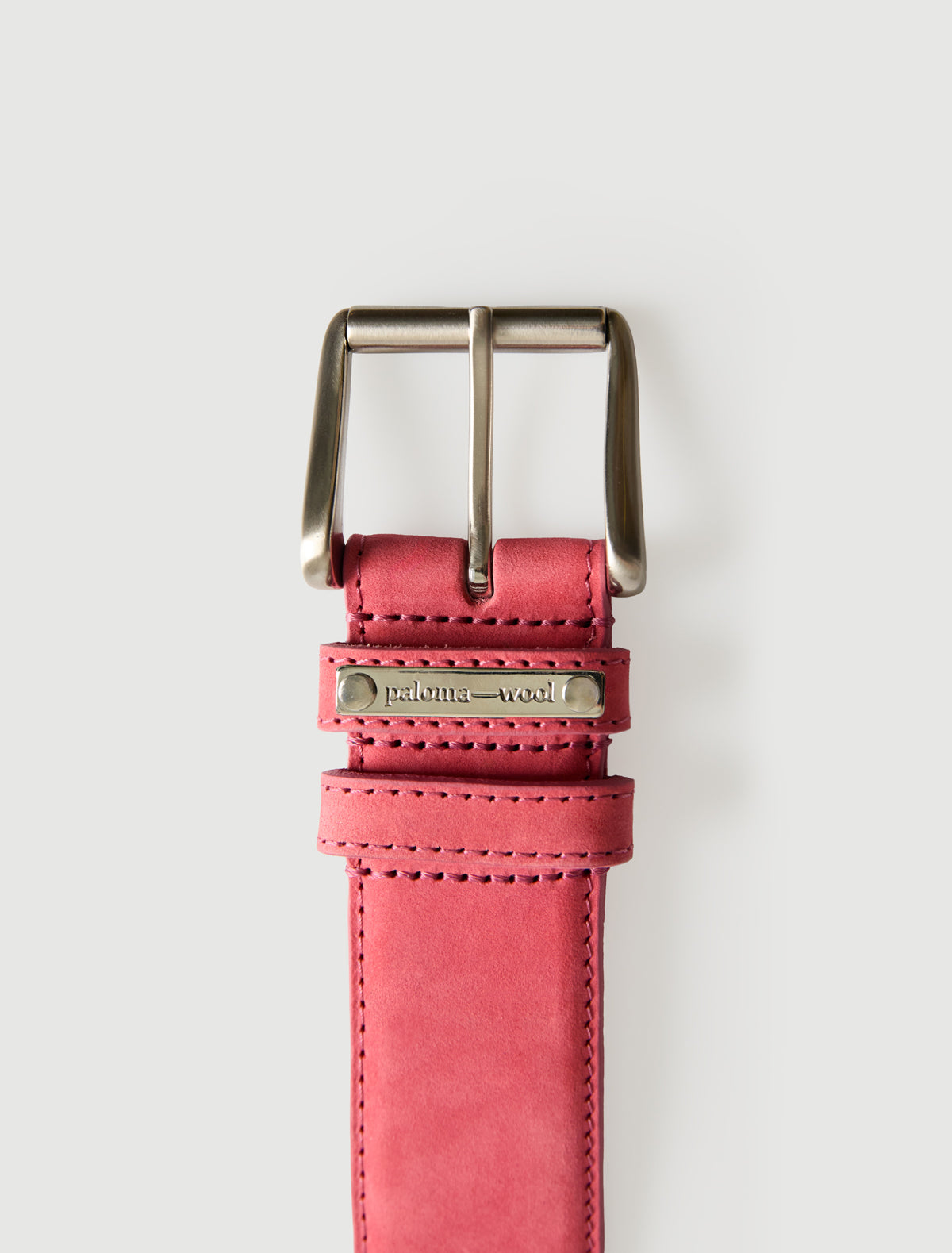 Juana belt custom plaque belt loop fucsia