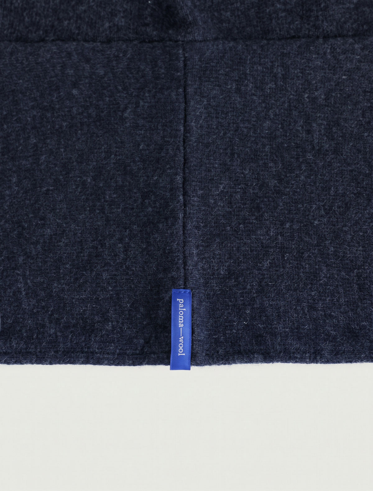 Coucou warm knitted bonnet wide tie scarf navy