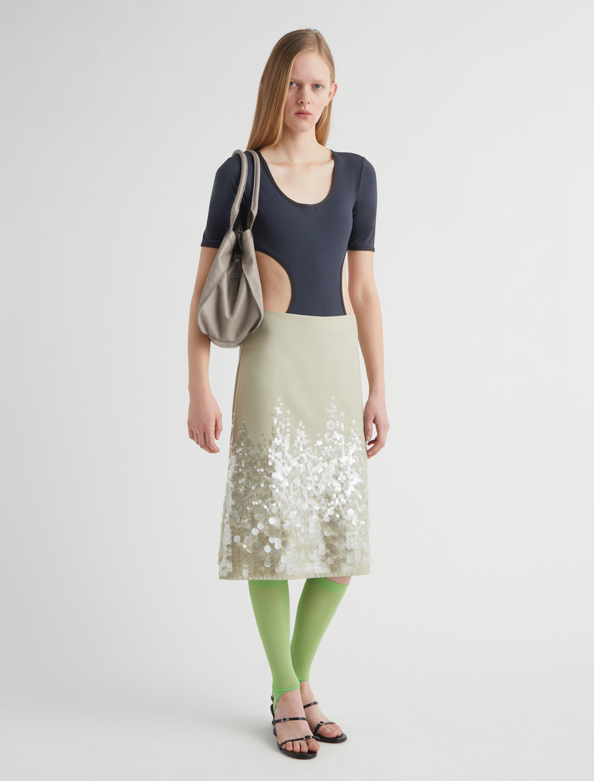 Ara skirt gradient sequin