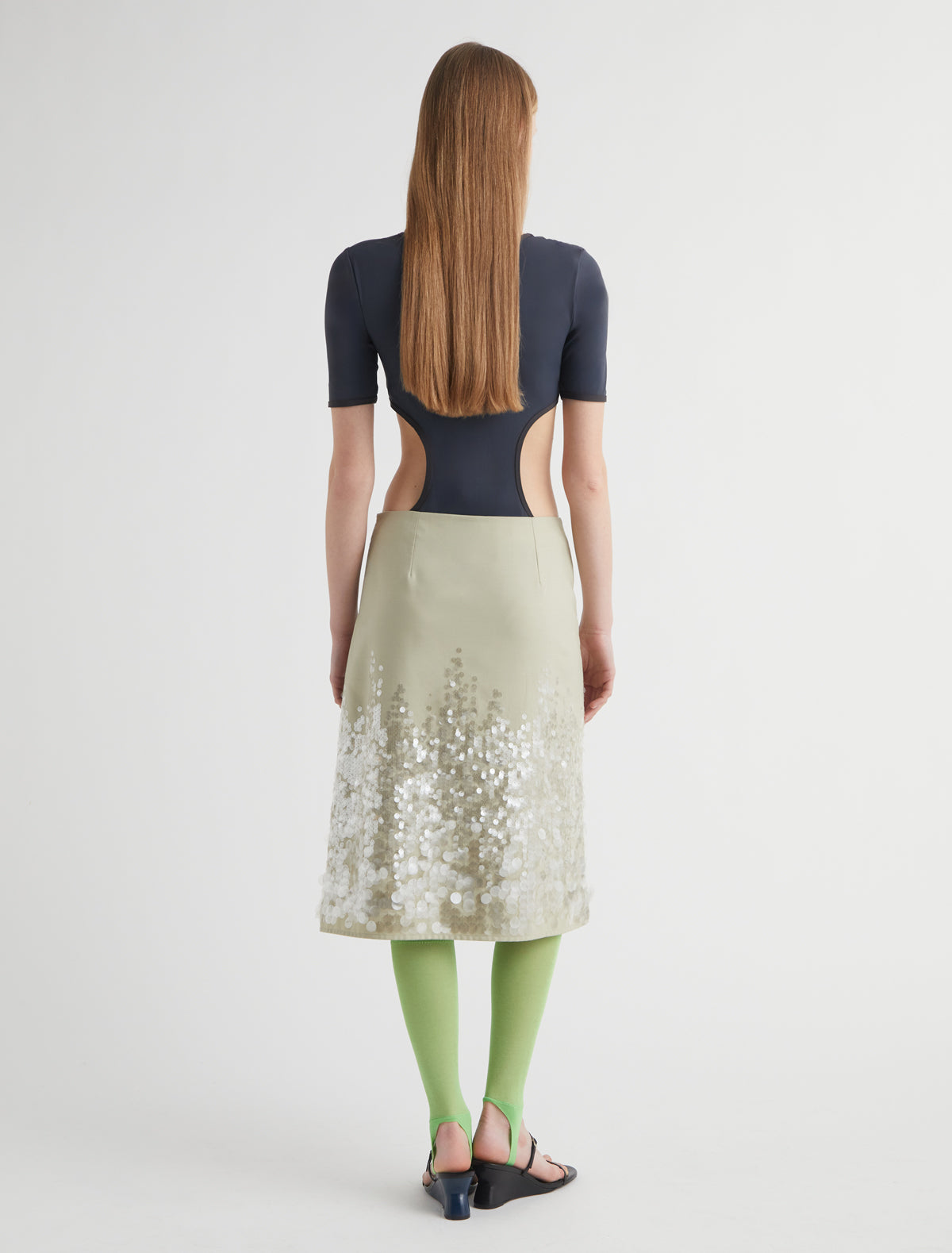 Ara skirt gradient sequin