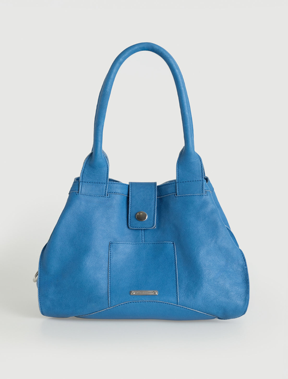 Guida small square tote handbag small pocket intenseblue