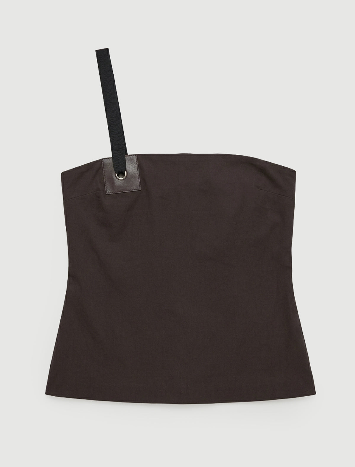 Lali bandeau top leather detail eyelet