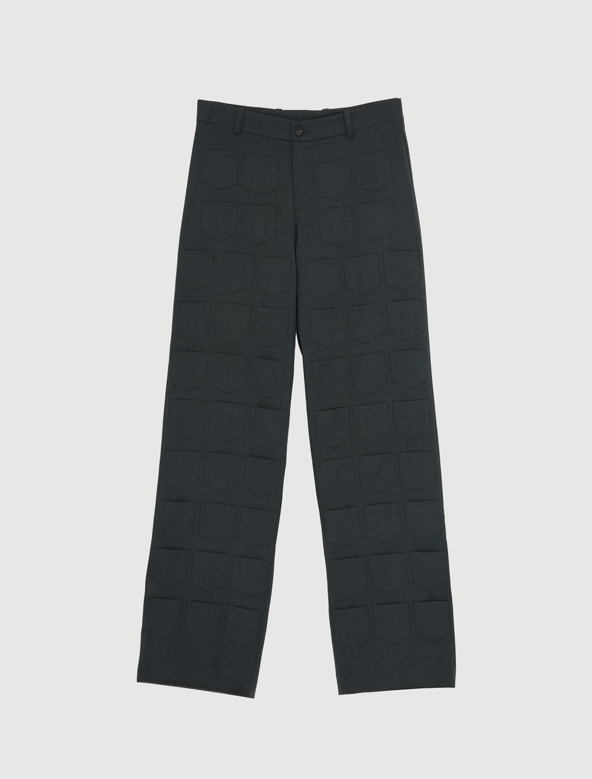 Lane extra pockets men suit pants mini pockets covering entire body