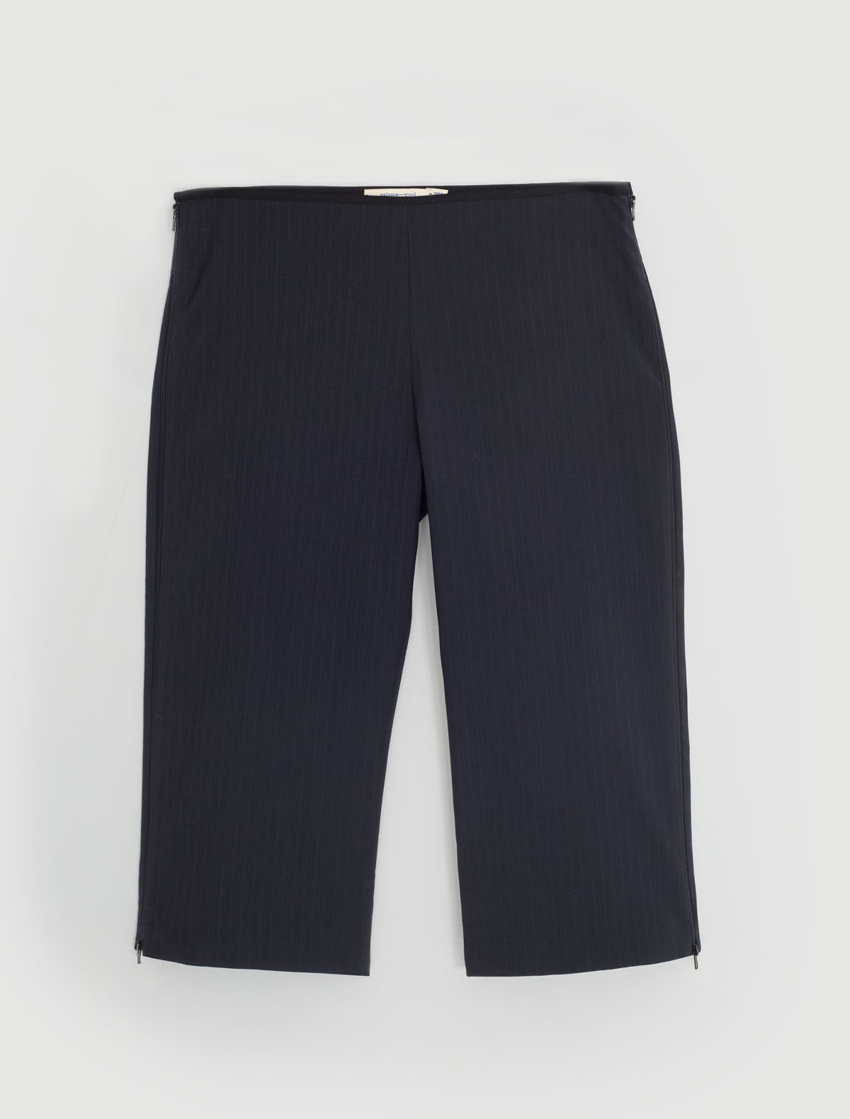 Lumieti prinstripe capri pants side zipper