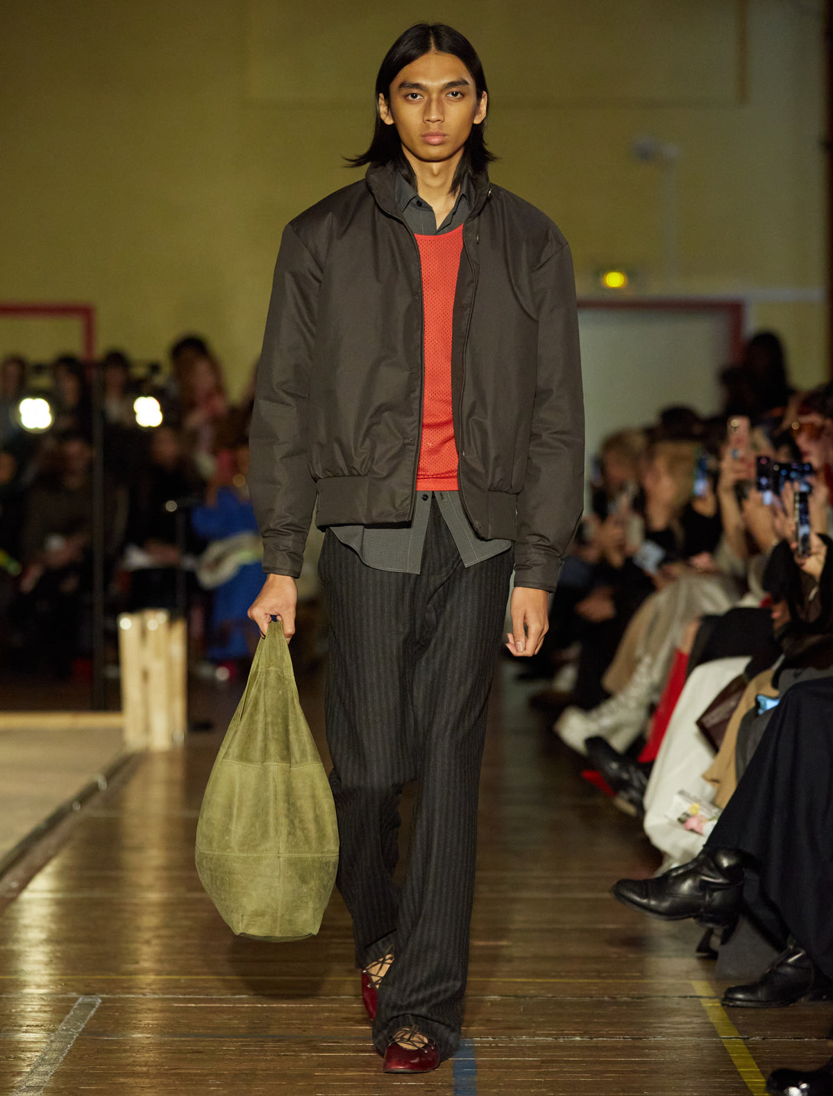 Hina tailored style woolen men striped pants