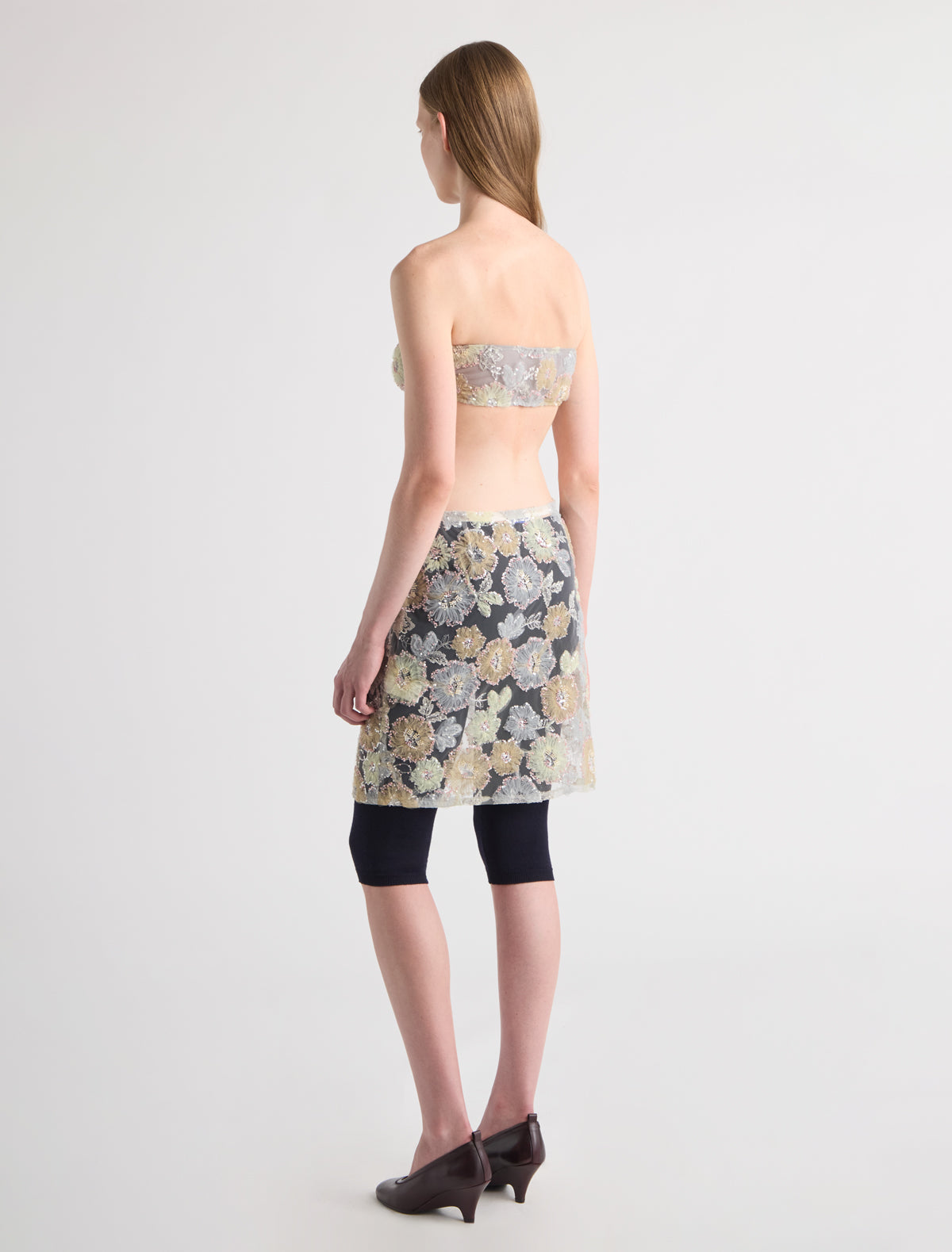Mina embellished bandeau top lined offwhite