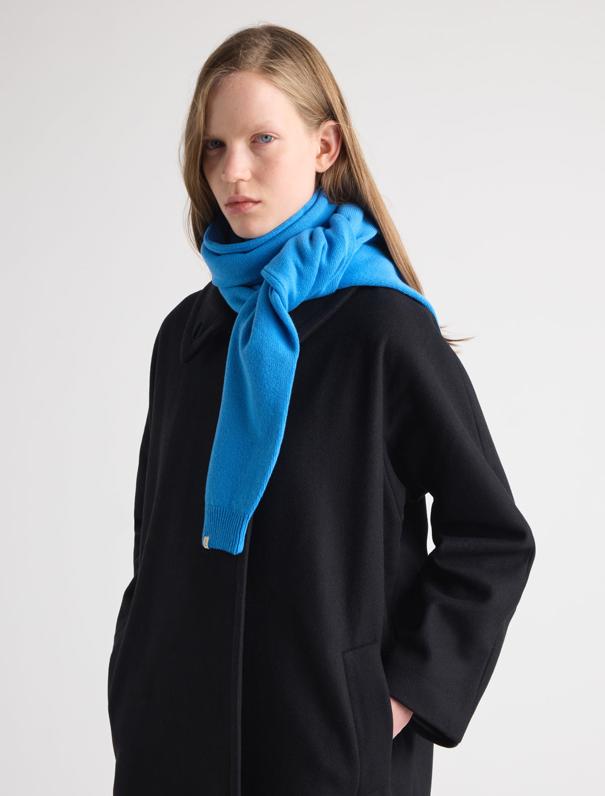 Moix scarf cuffs intenseblue