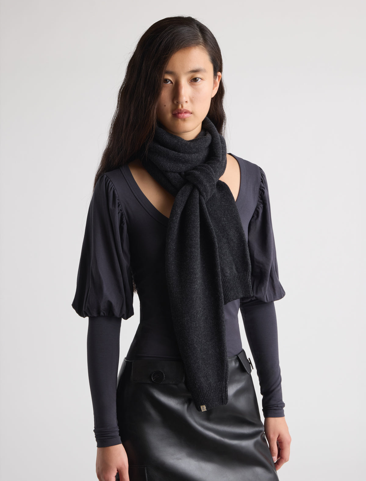 Moix scarf cuffs darkgrey