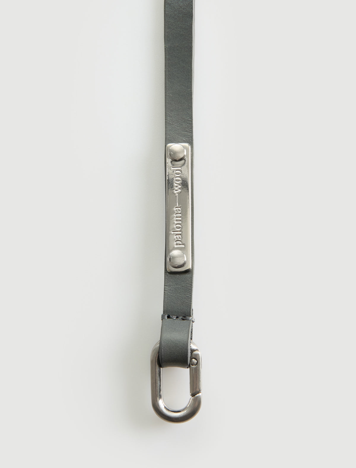 Long nora extra slim belt carabiner metal d rings greyishblue