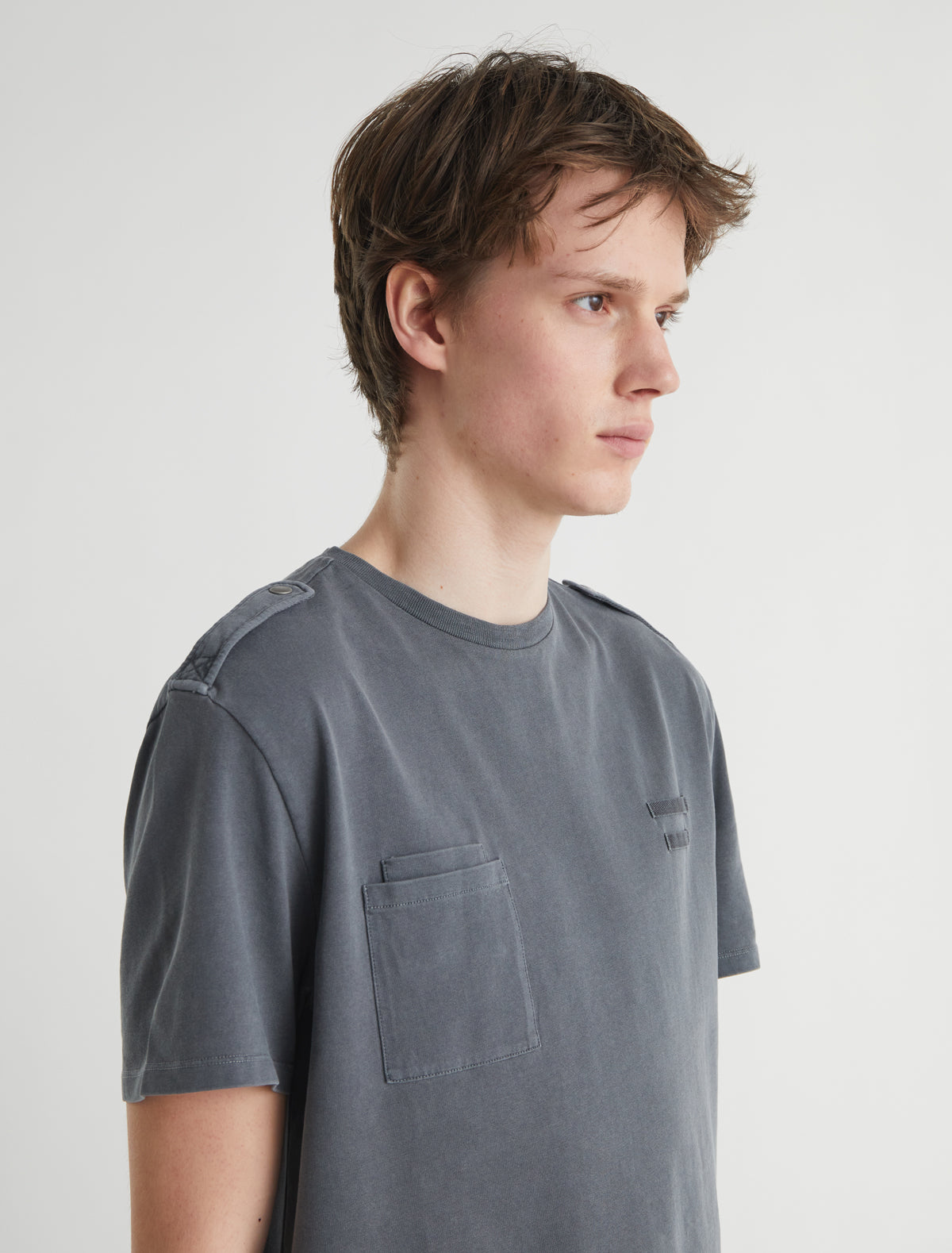 Origin b cotton top shoulder detailing