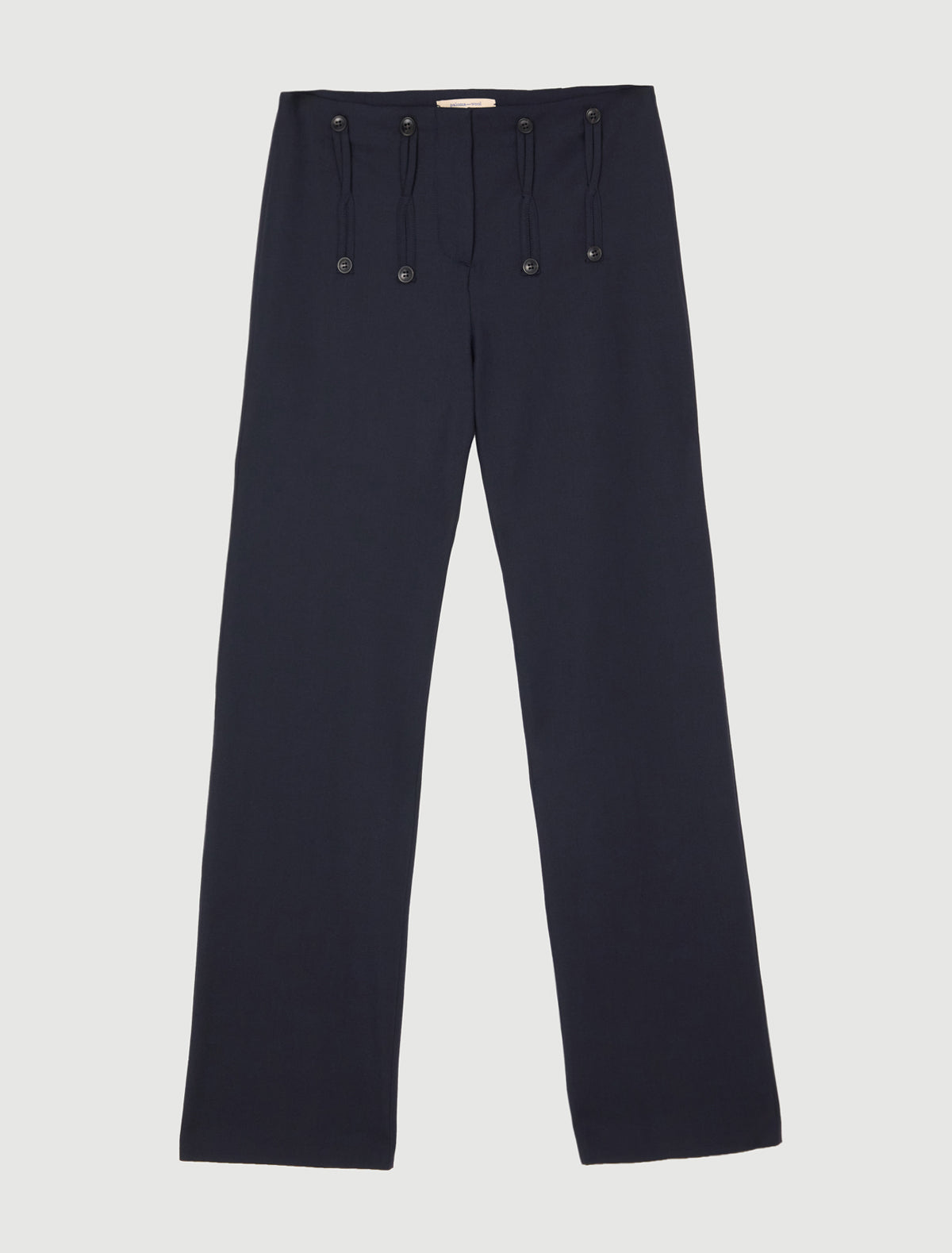 Alpi suit trousers vertical frog fastening buttons