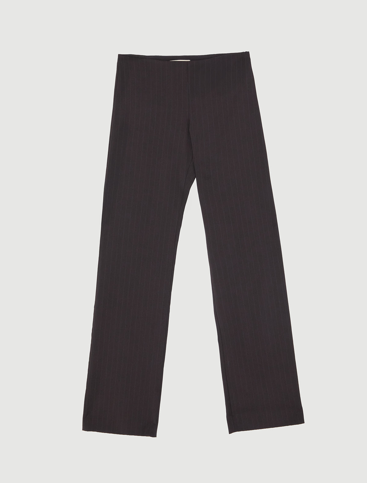 Malek straight leg suit pants black tape detail back brown