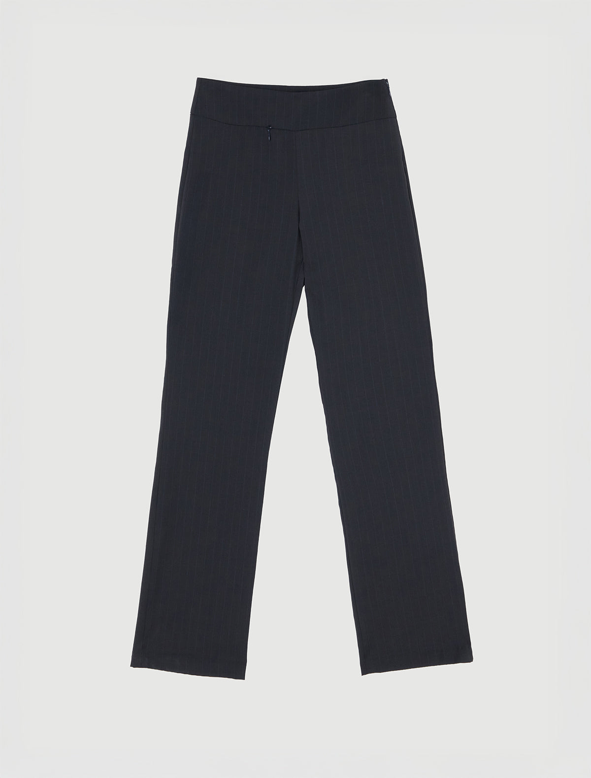 Saba pinstripe low rise trousers straight legs grey