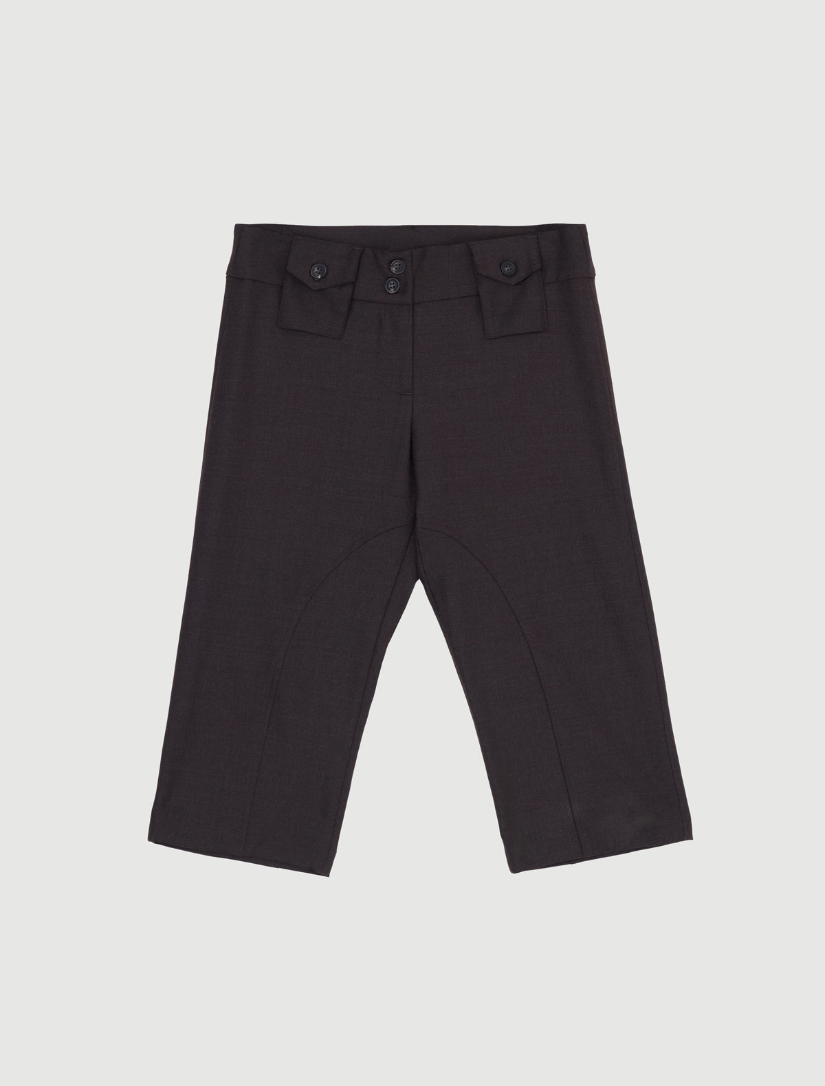 Selva capri tailored trousers belt loop style pockets wine
