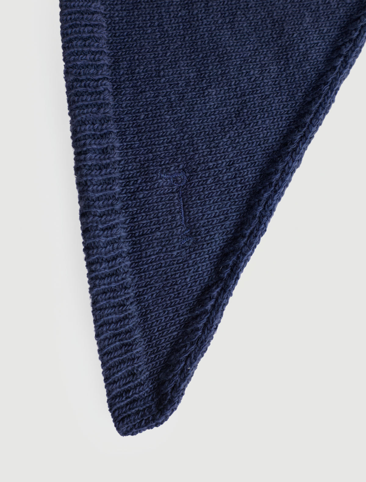 Prima soft warm wool triangle scarf navy26