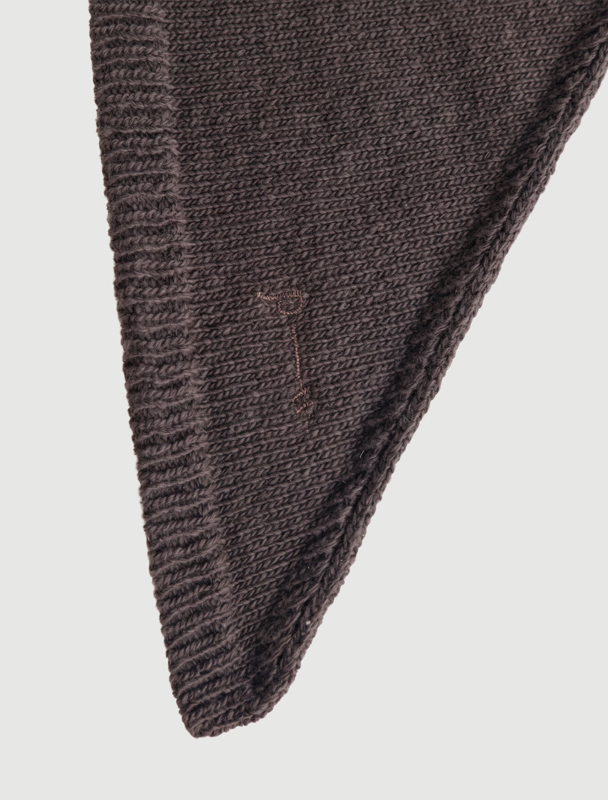 Prima soft warm wool triangle scarf brown