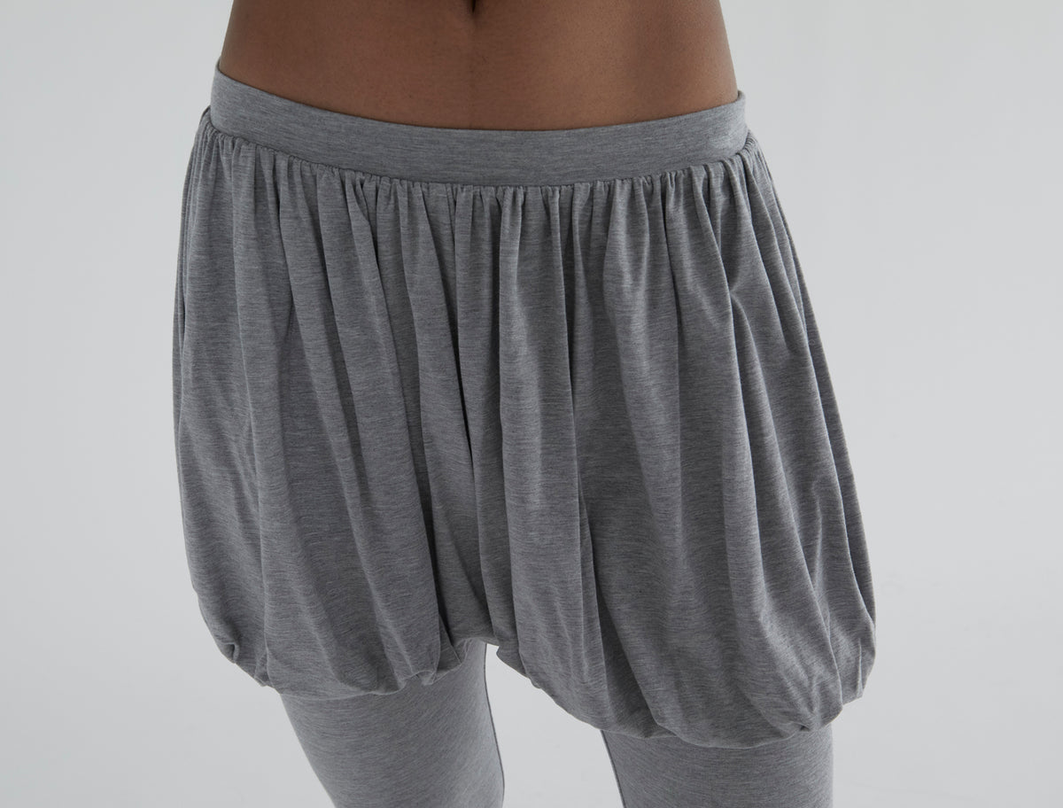 Caly fitted pants puffed effect grey