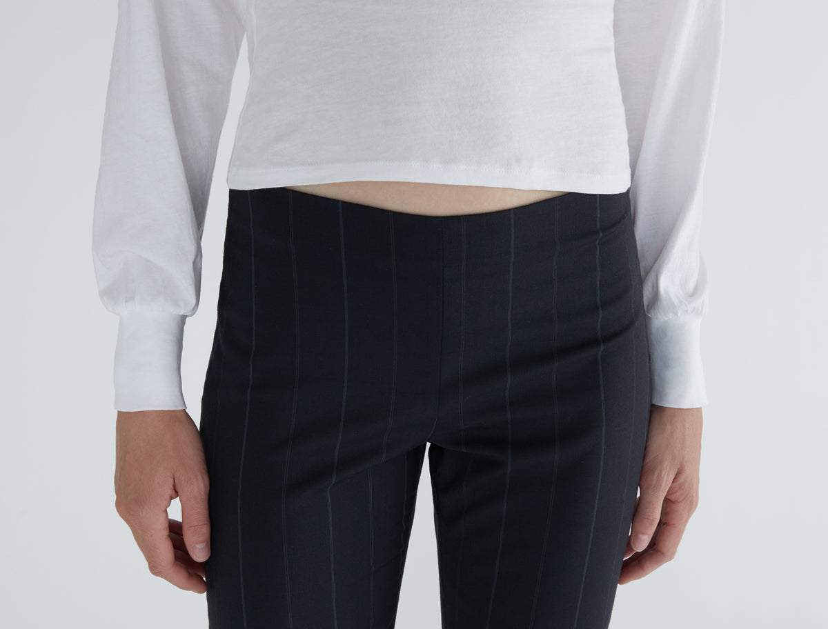 Tinas striped capri suit pants tailored fit