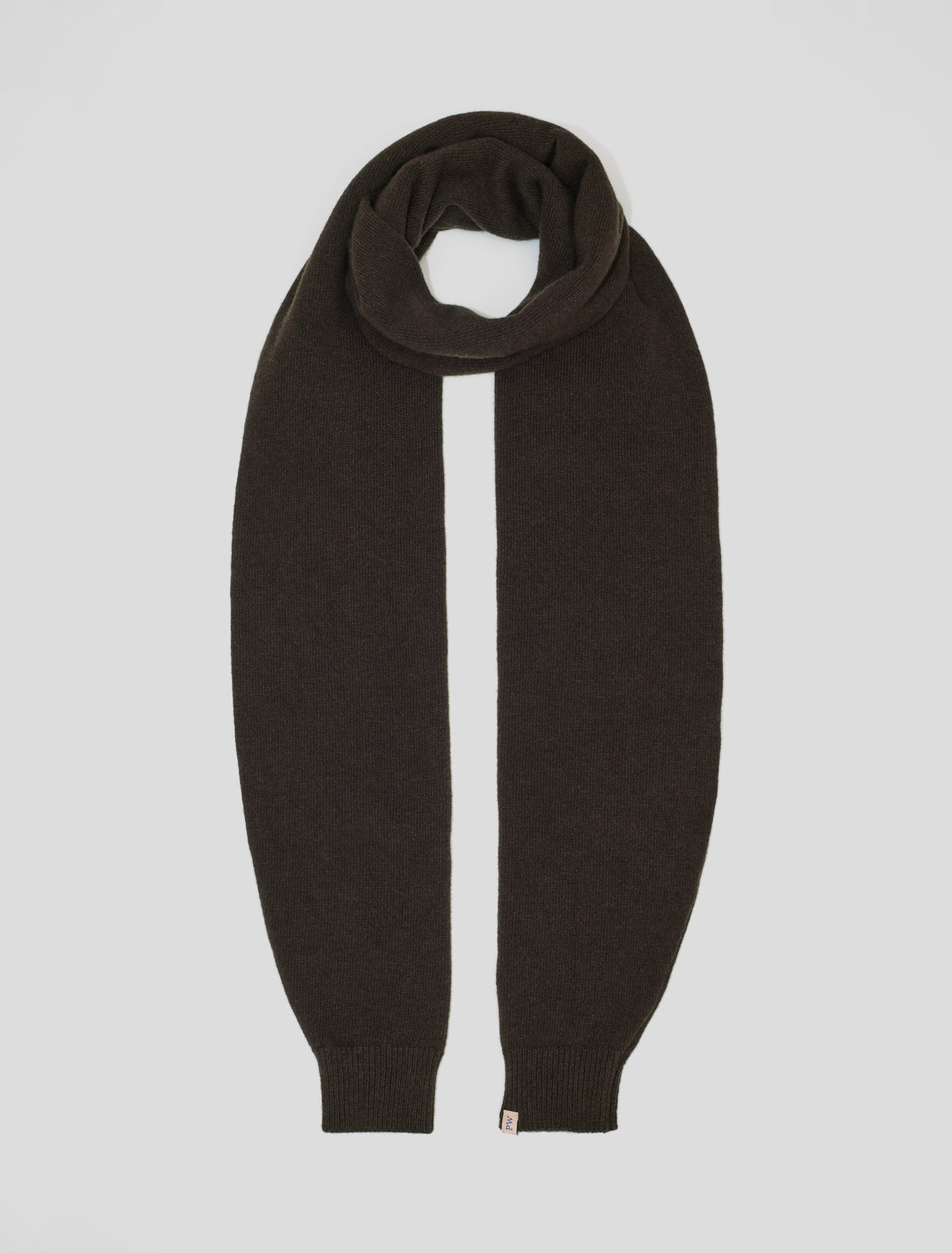 Moix wool scarf cuffs brown