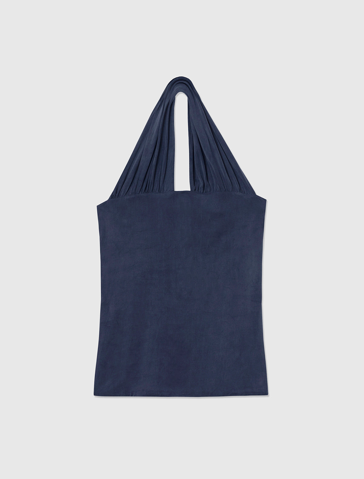 Rima halter neck top cut out detail navy