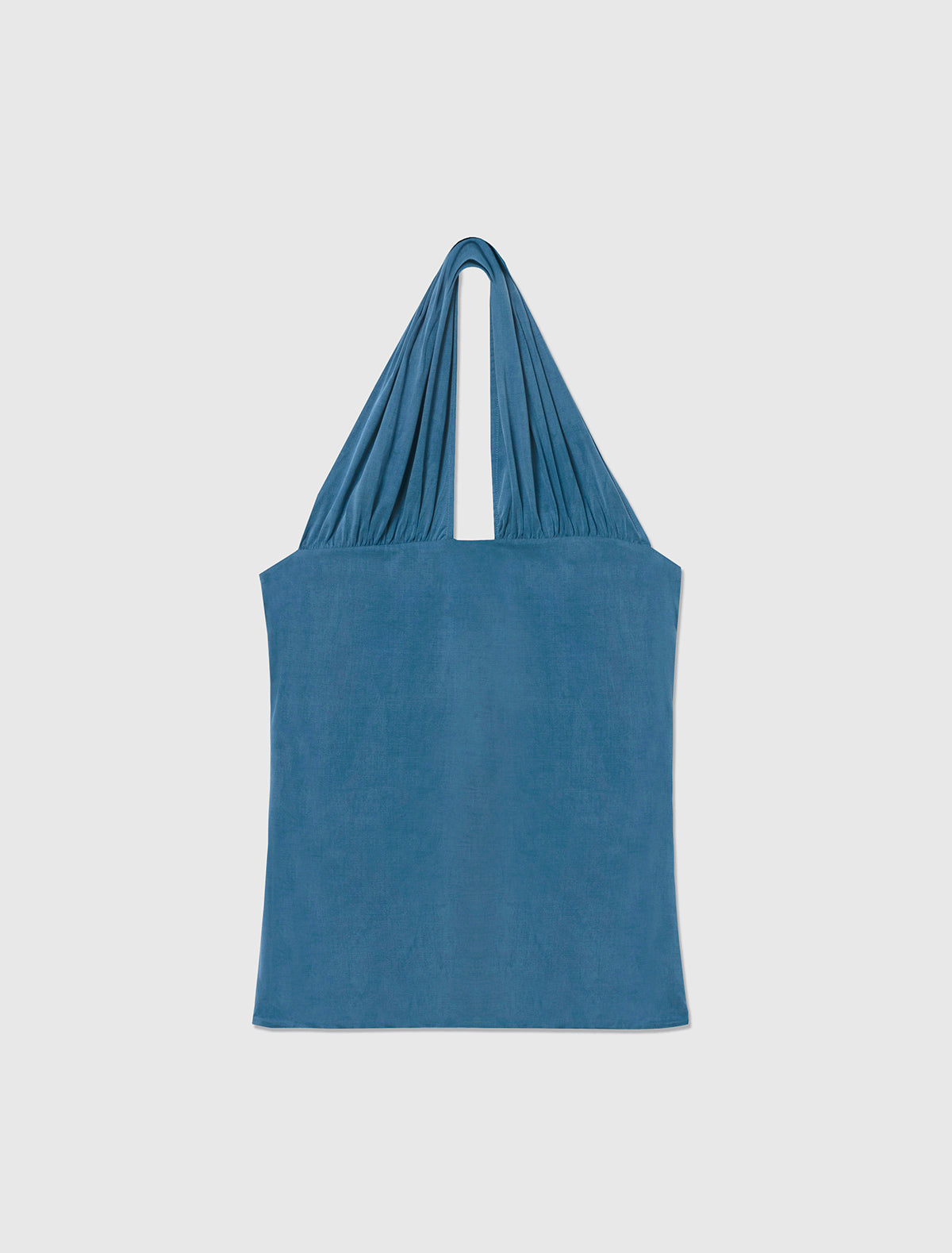 Rima halter neck top cut out detail blue