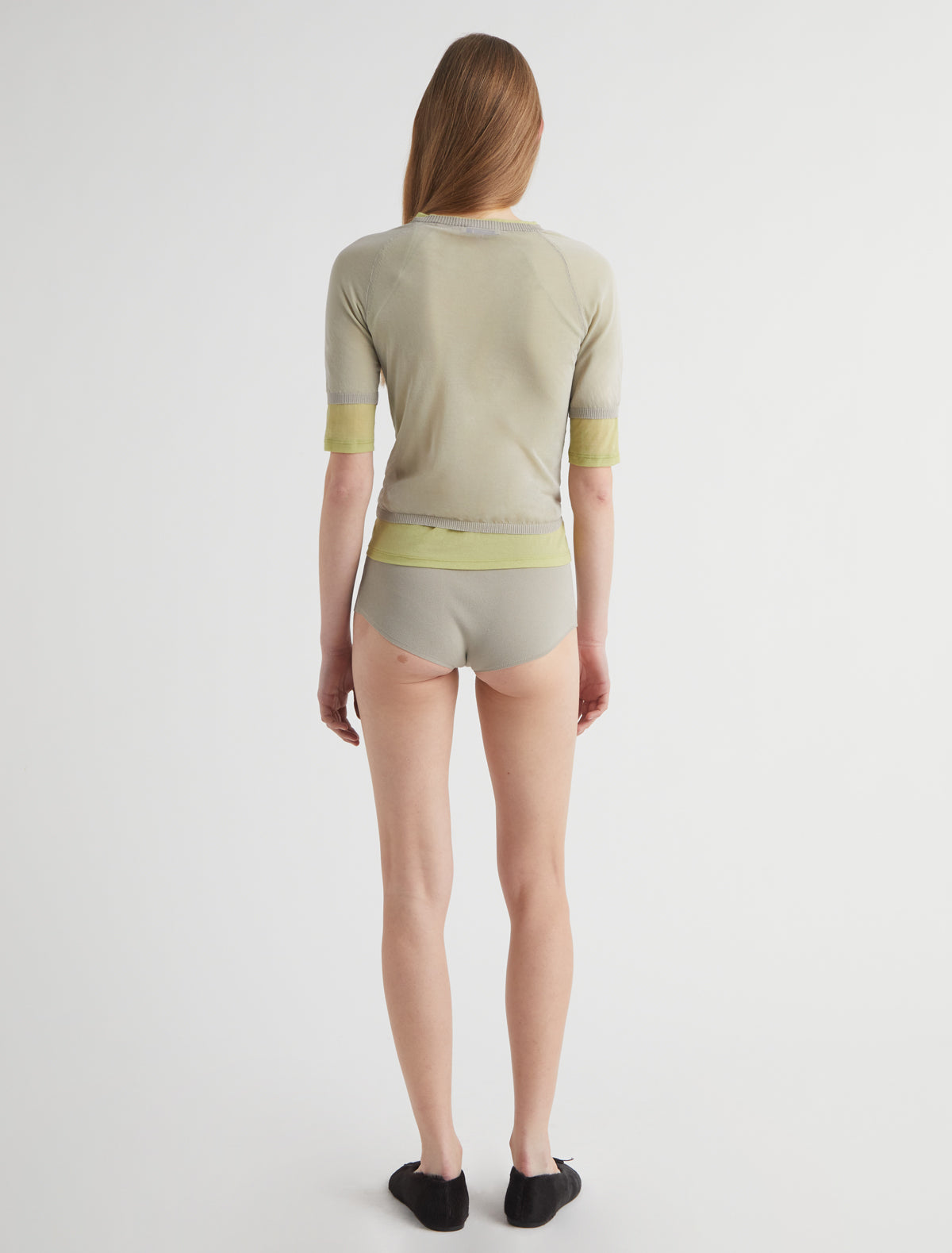 Patinela short sleeve knit cardigan beige