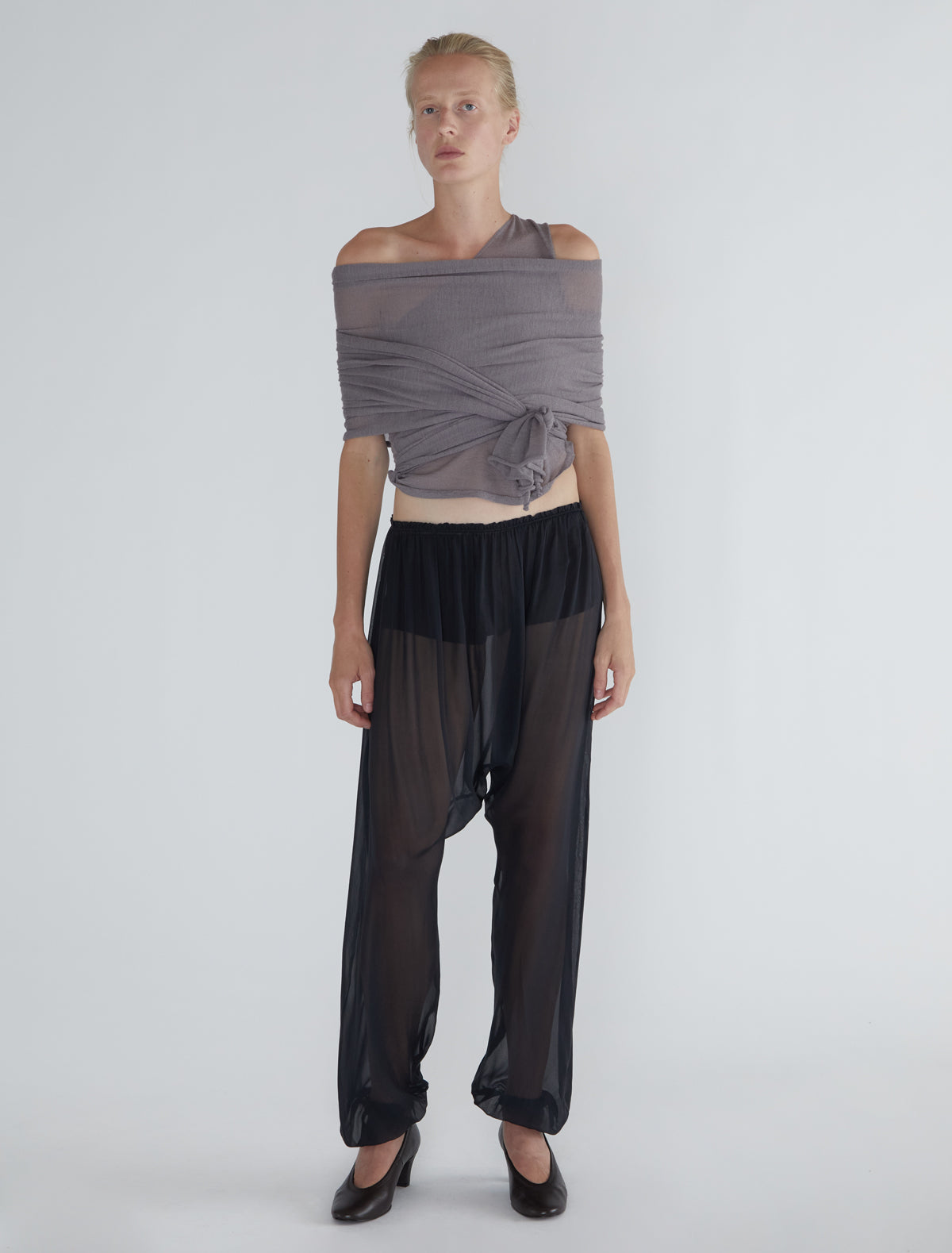 Londres baggy pants ballooned shape black