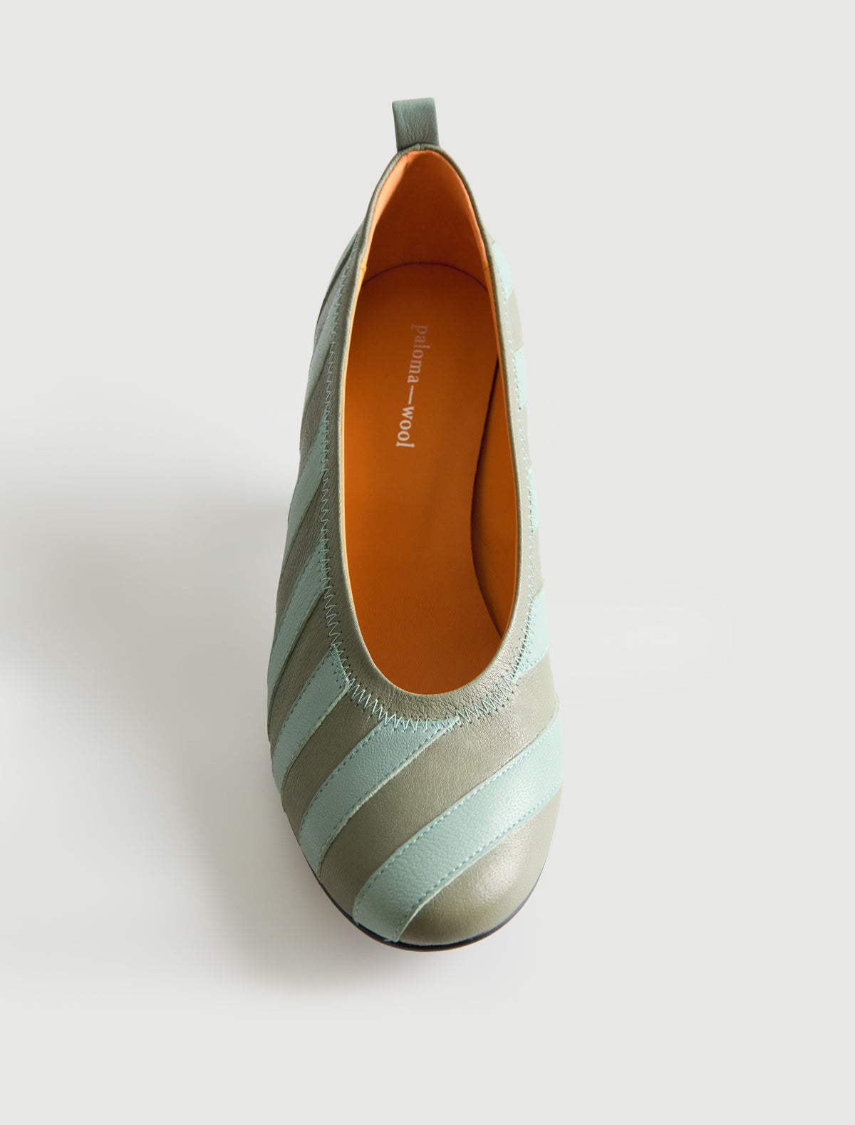 Joelia pump shaped 6 cm heel khaki