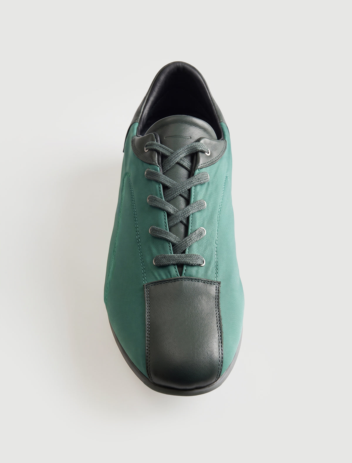 Miles b mens lace up sneakers rubber sole green