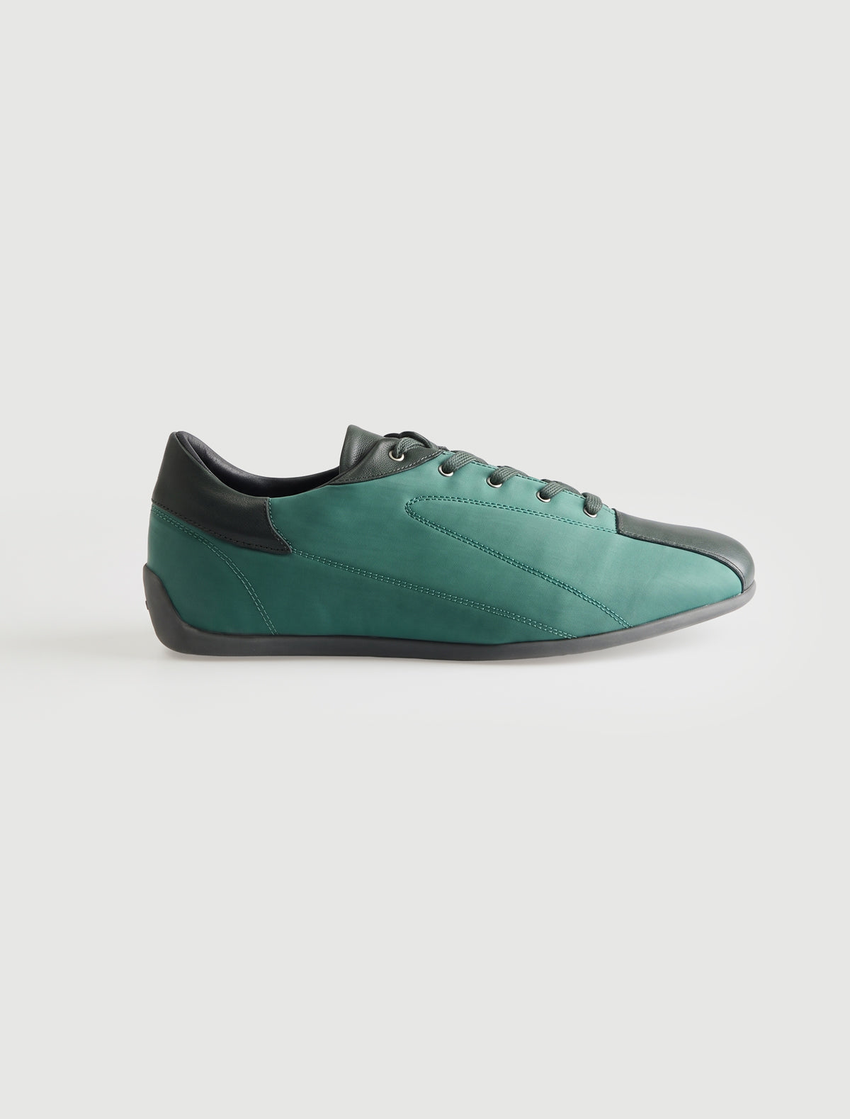 Miles b mens lace up sneakers rubber sole green