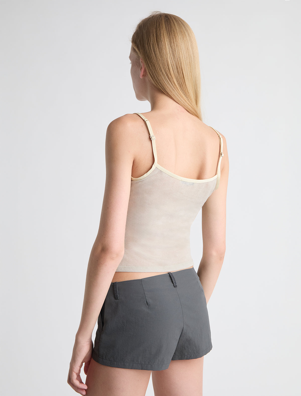 Nasem strappy top lingerie details ecru