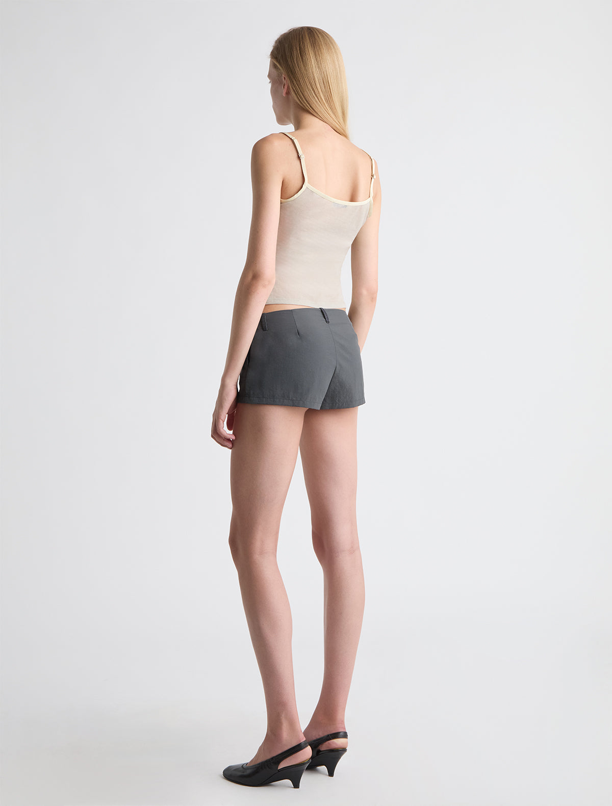 Nasem strappy top lingerie details ecru