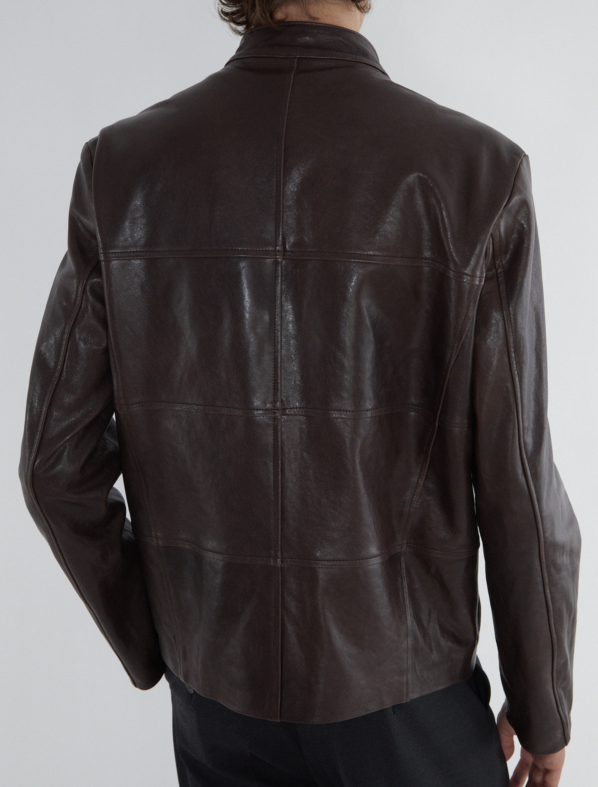 Niquel b men leather jacket front bukles adjustable fit