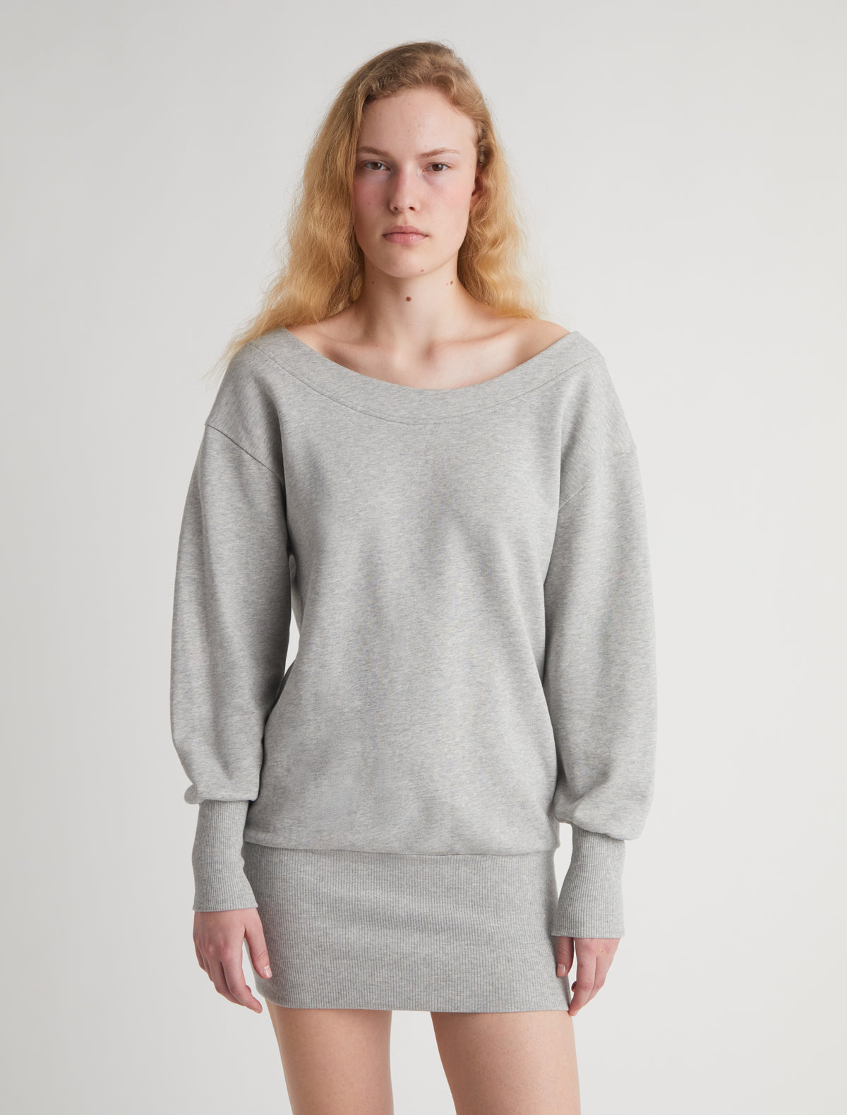 Felini long oversized sweatshirt freece fabric