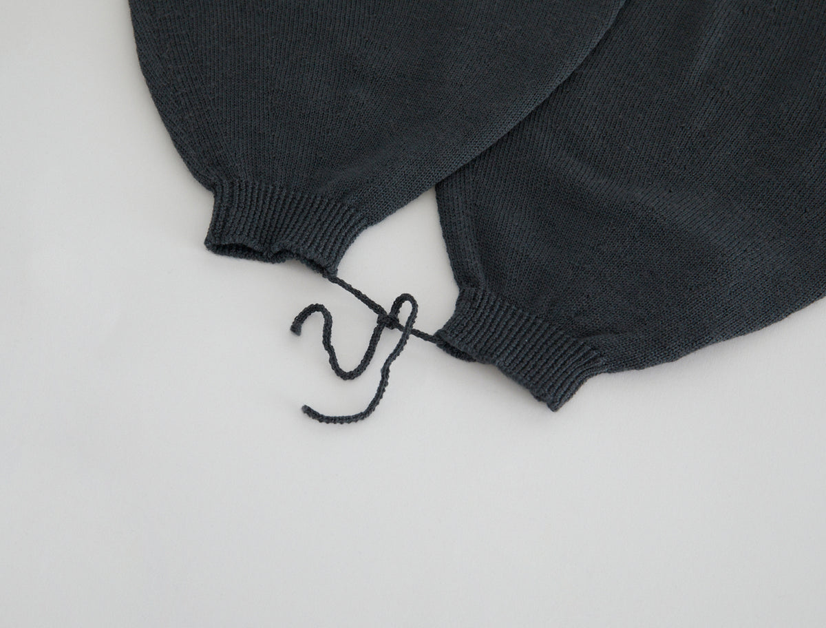 Flake puff style gloves wool grey