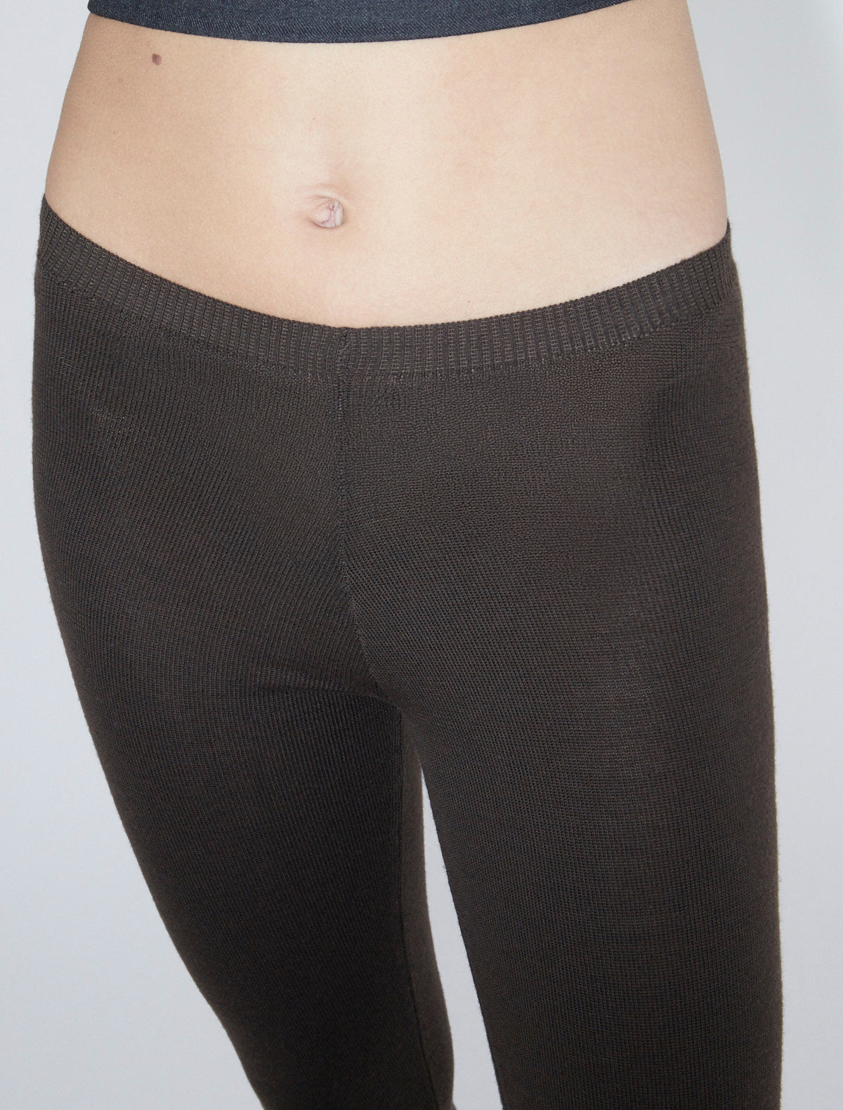 Gustava fuseau tricot pants wool brown