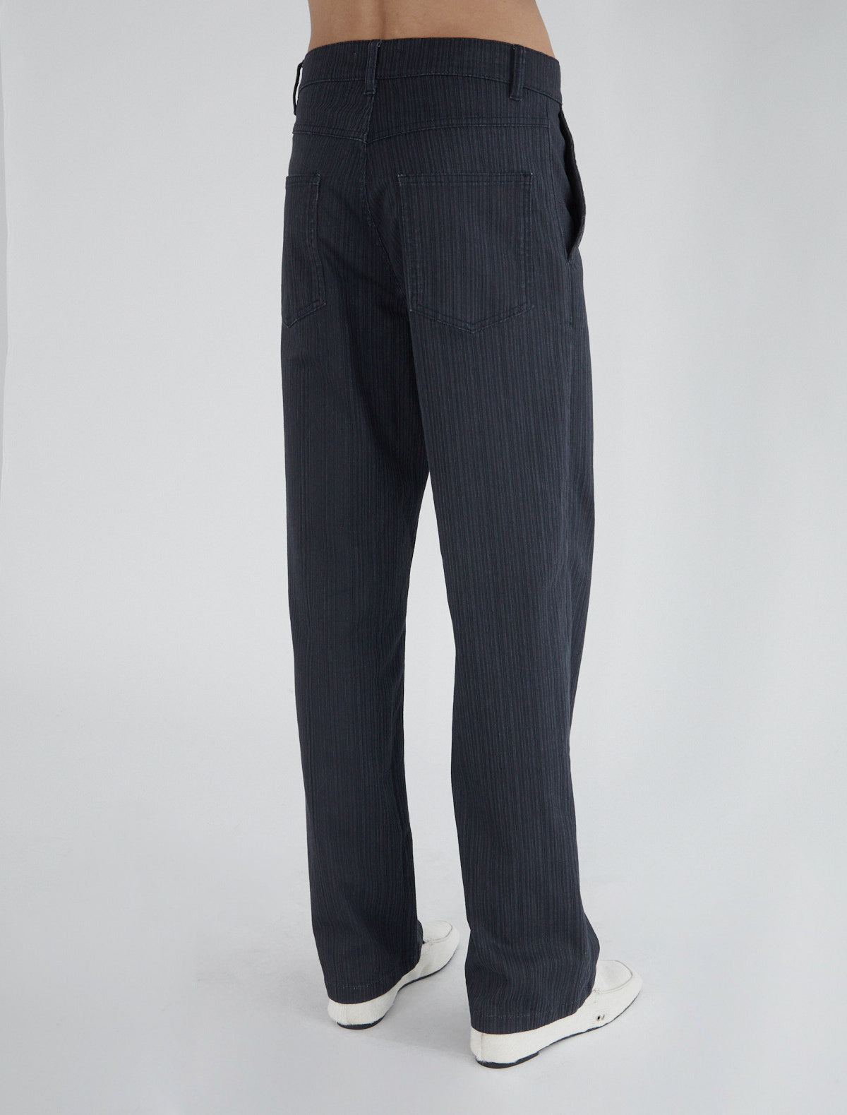 Ensu men striped five pockets trousers