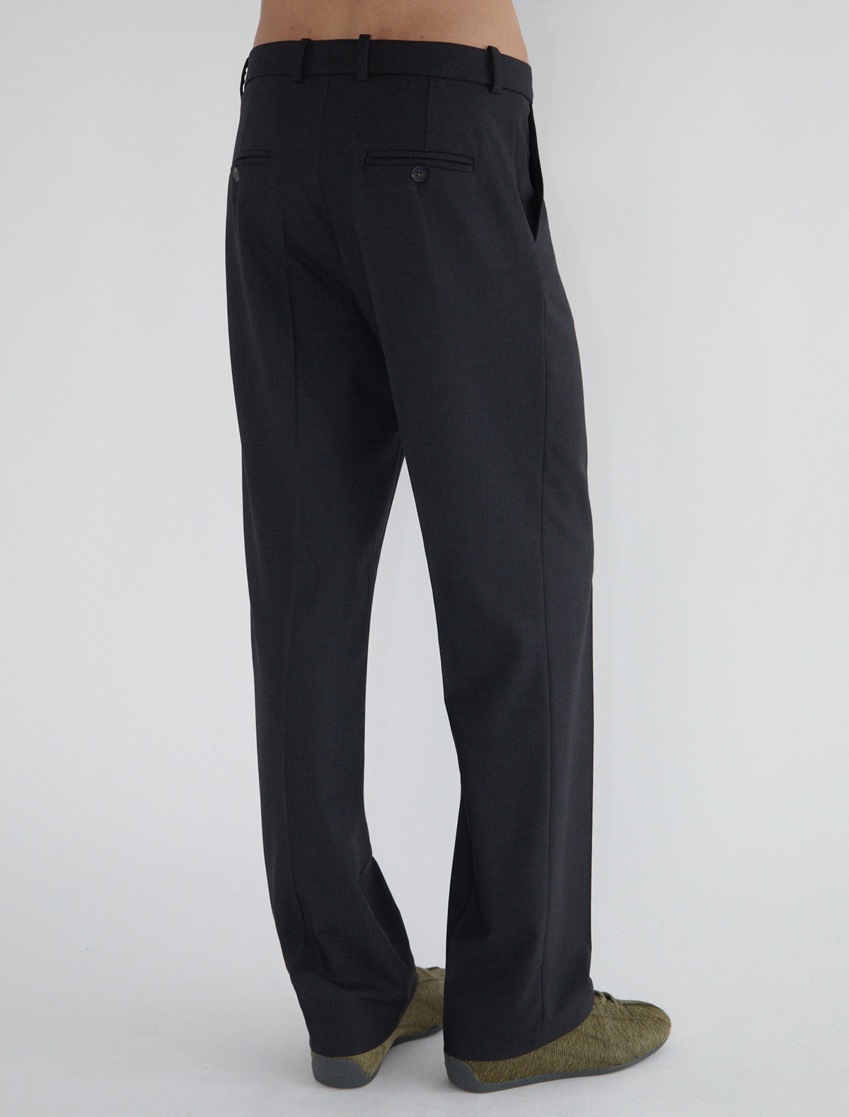 Lane straight men suit pants slightly wide fit darkgrey