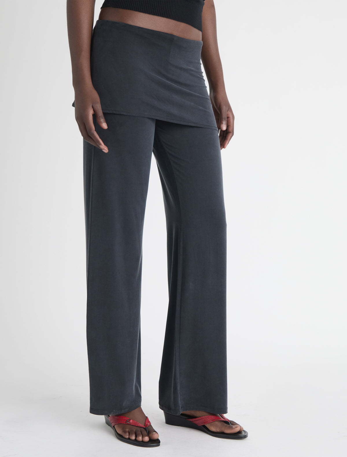 Alexia pants miniskirt cupro pants black