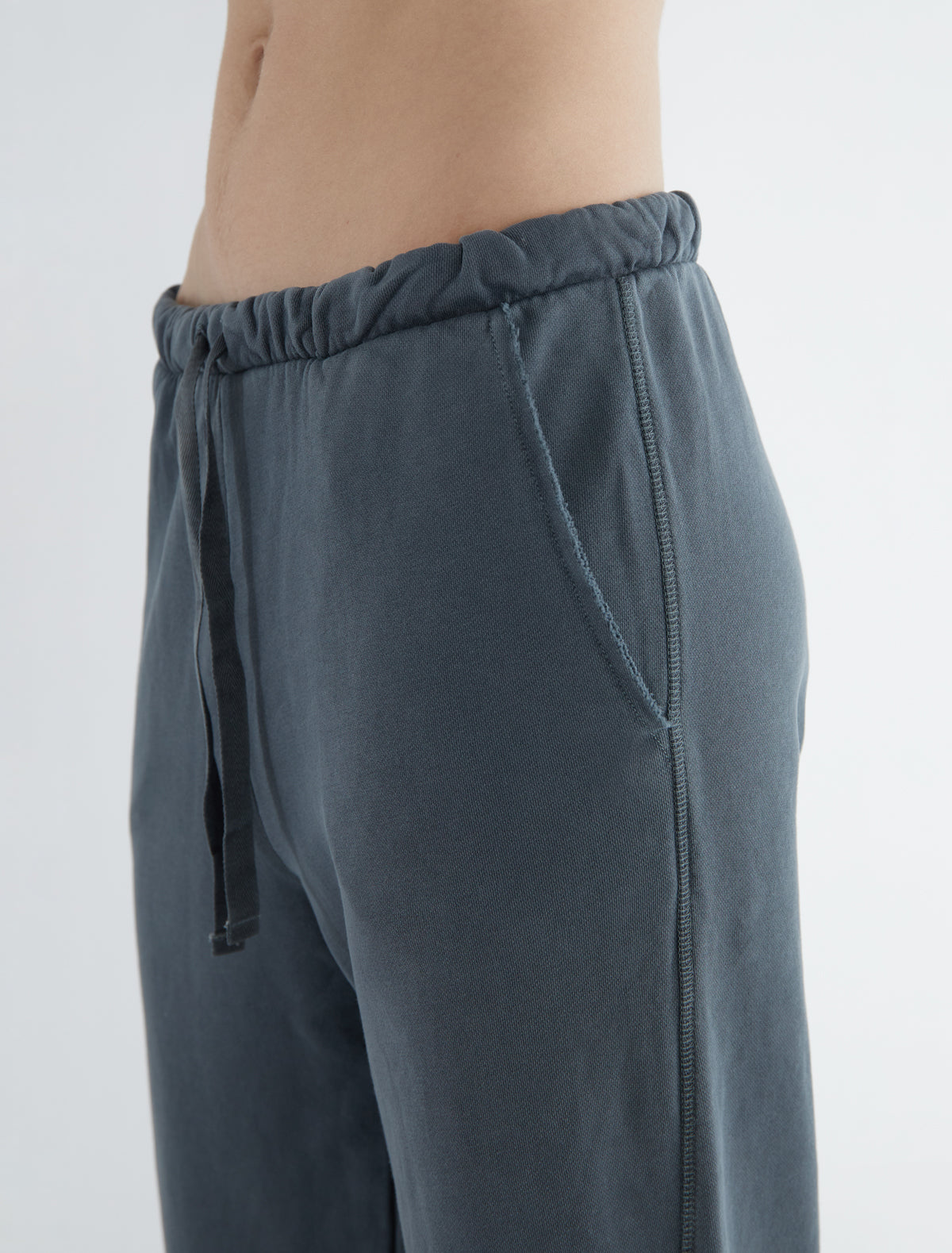 Cooper long sweatpants cuffs hem blue