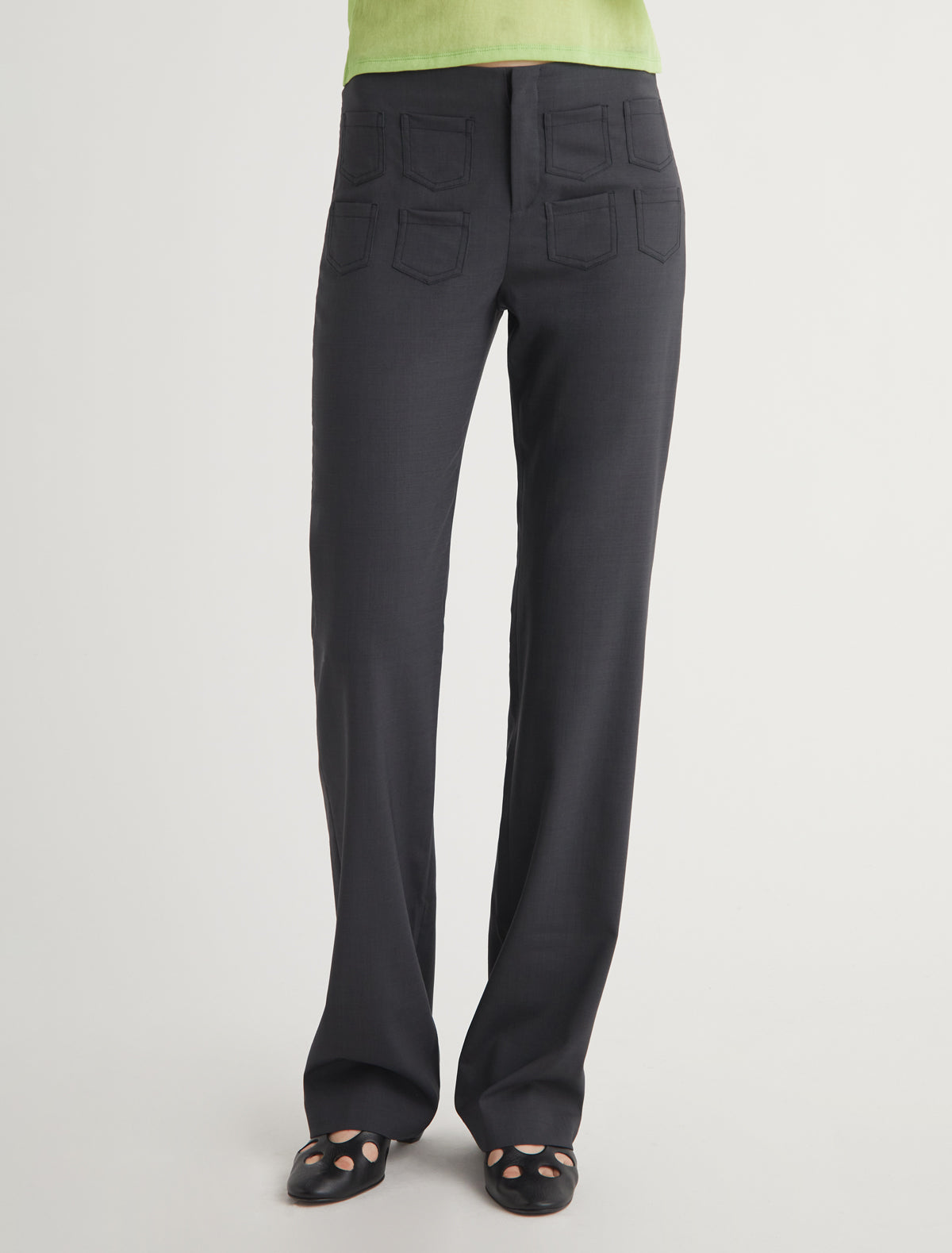 Plop tailored trousers multi mini pockets
