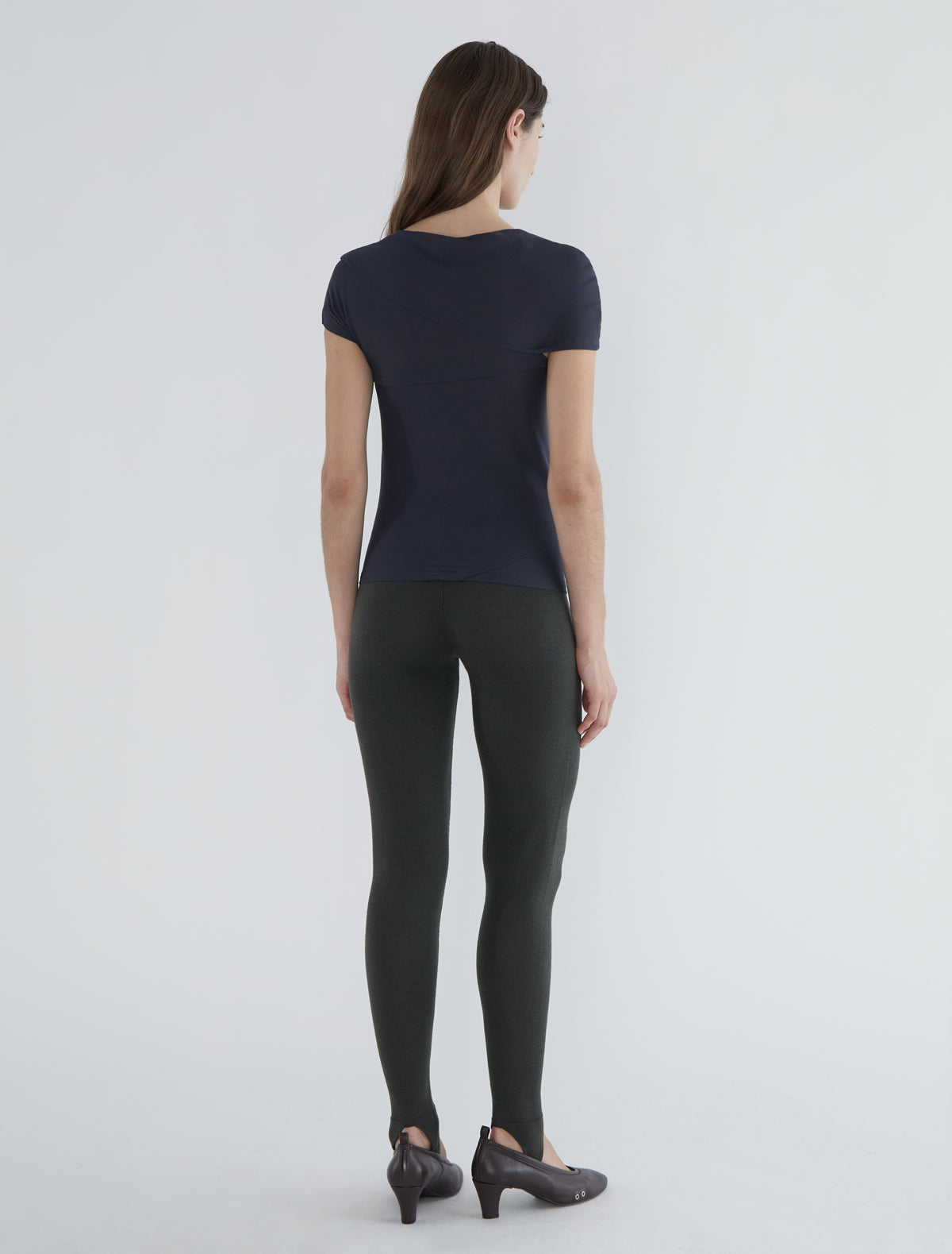 Aruba organic cotton top wrap style navy